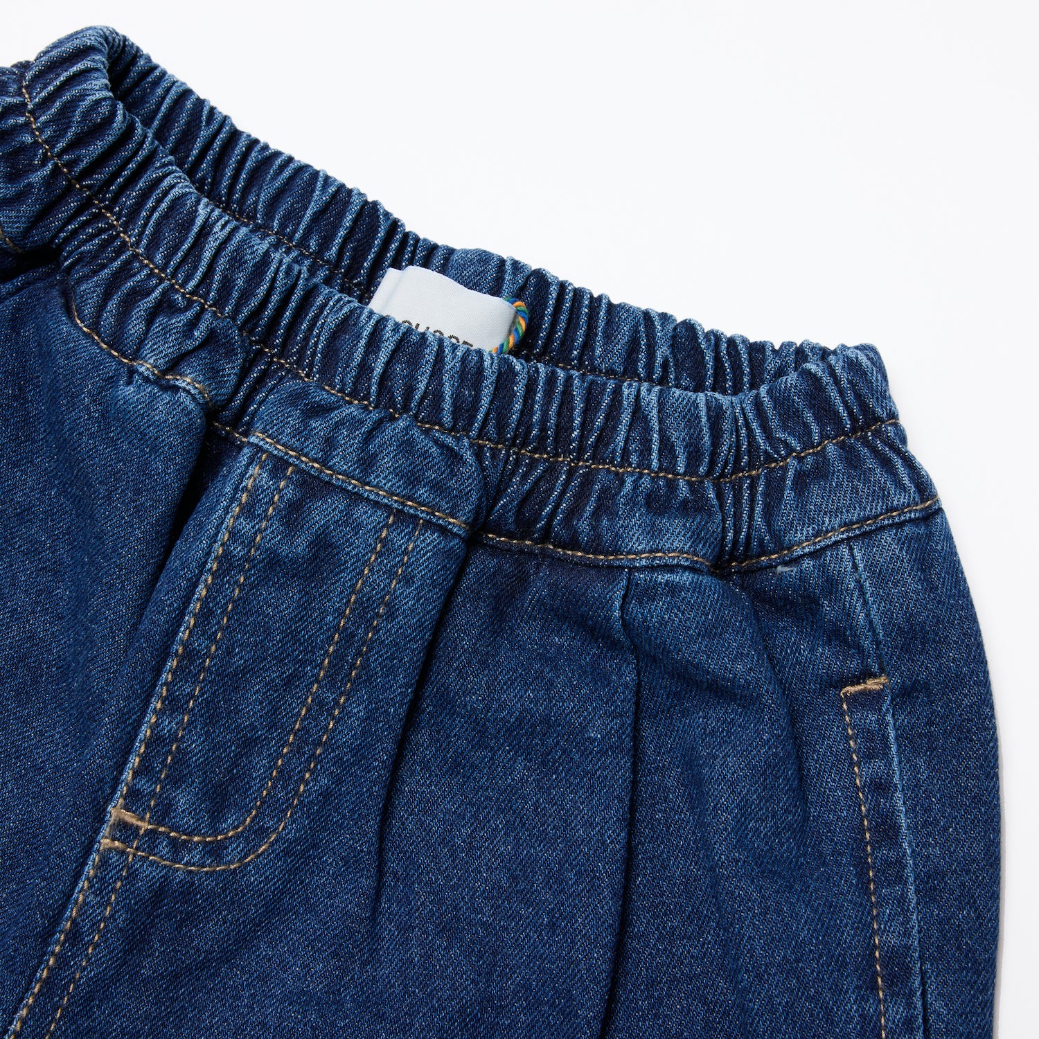 Bobo Choses Smiling Mid Denim Bermuda Shorts - Blue