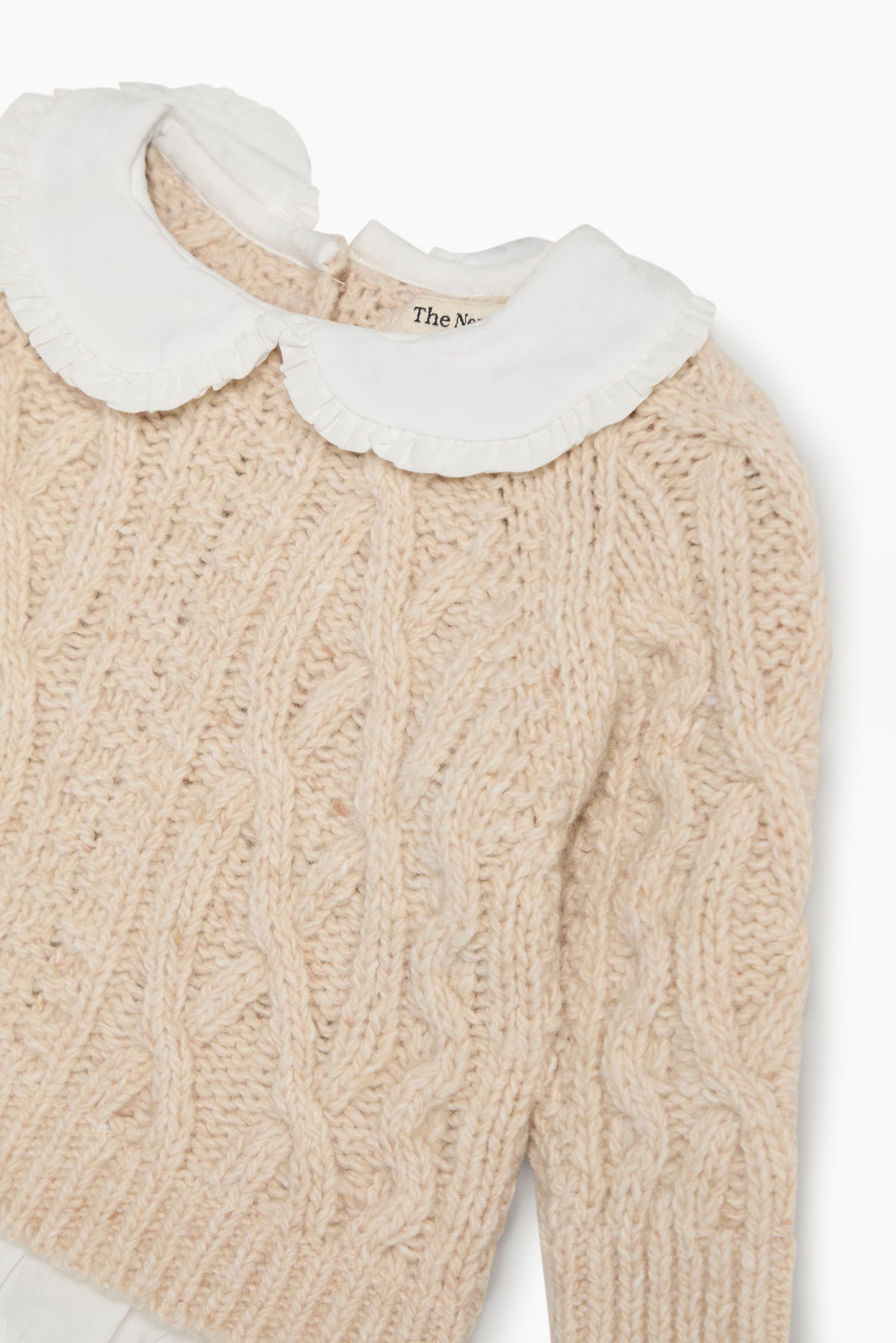 The New Society Echo Baby Jumper - Whisper White