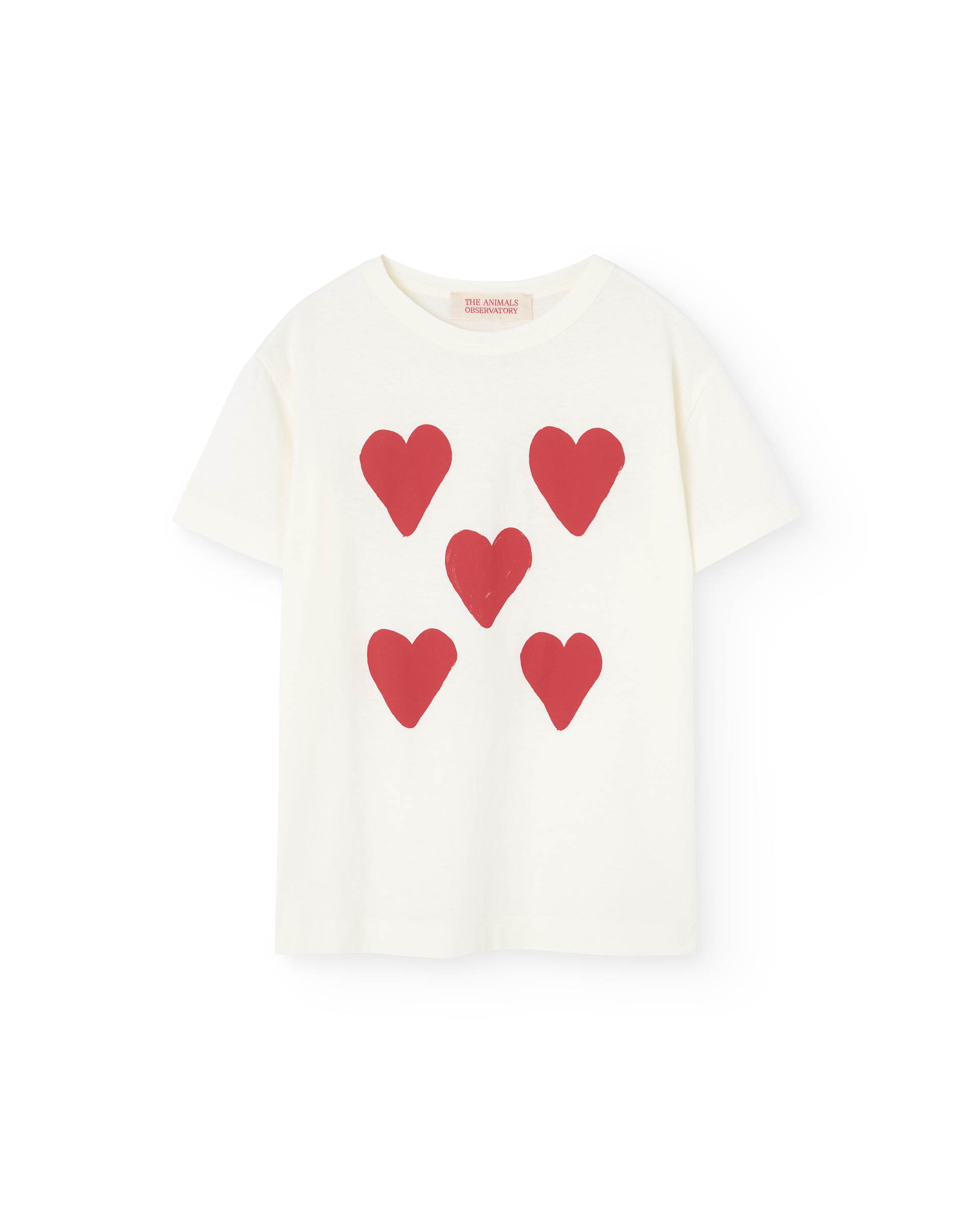 The Animals Observatory Rooster Kid T-shirt - Hearts