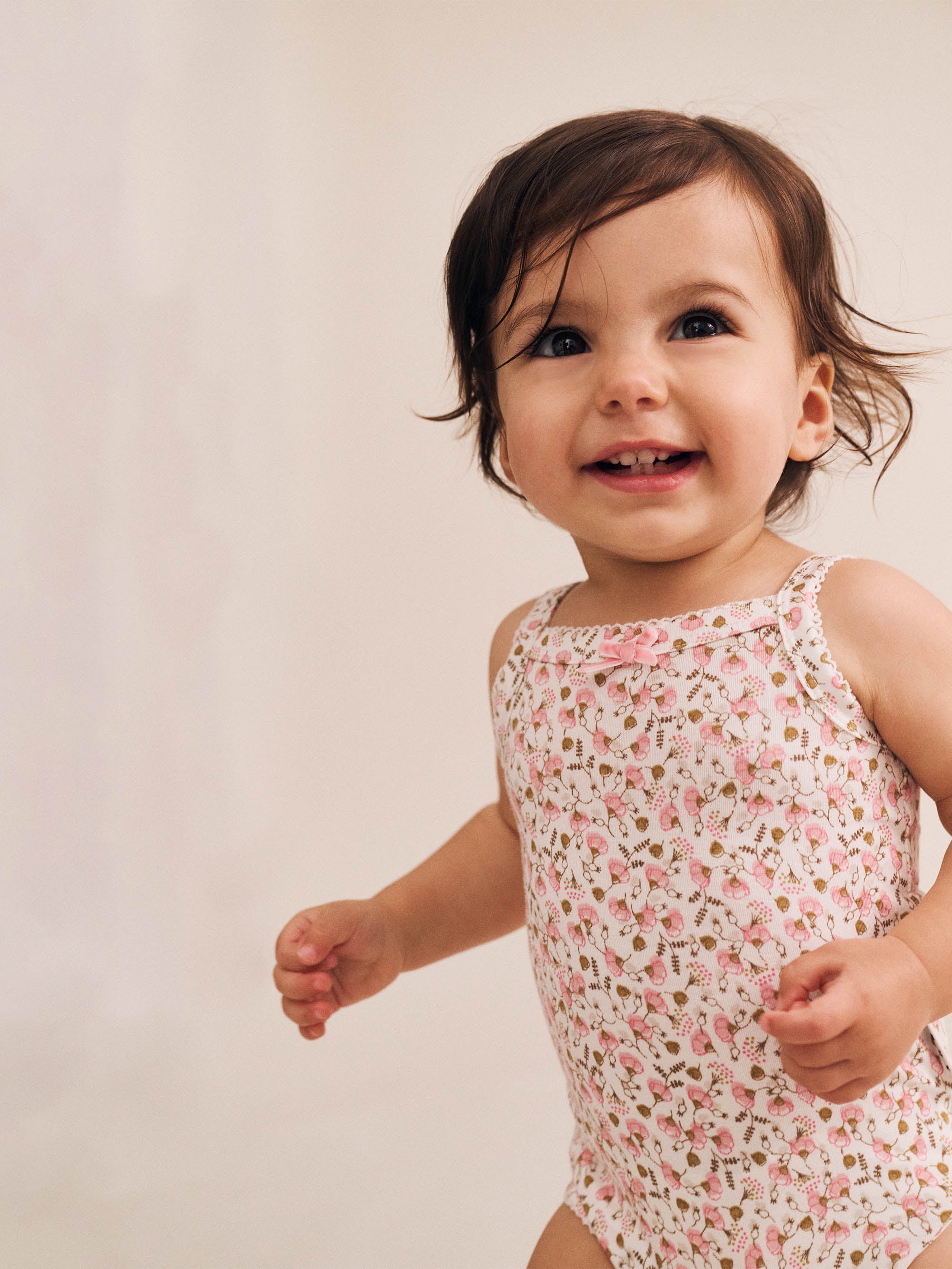 Huxbaby Ditsy Floral Strap Onesie - Multi