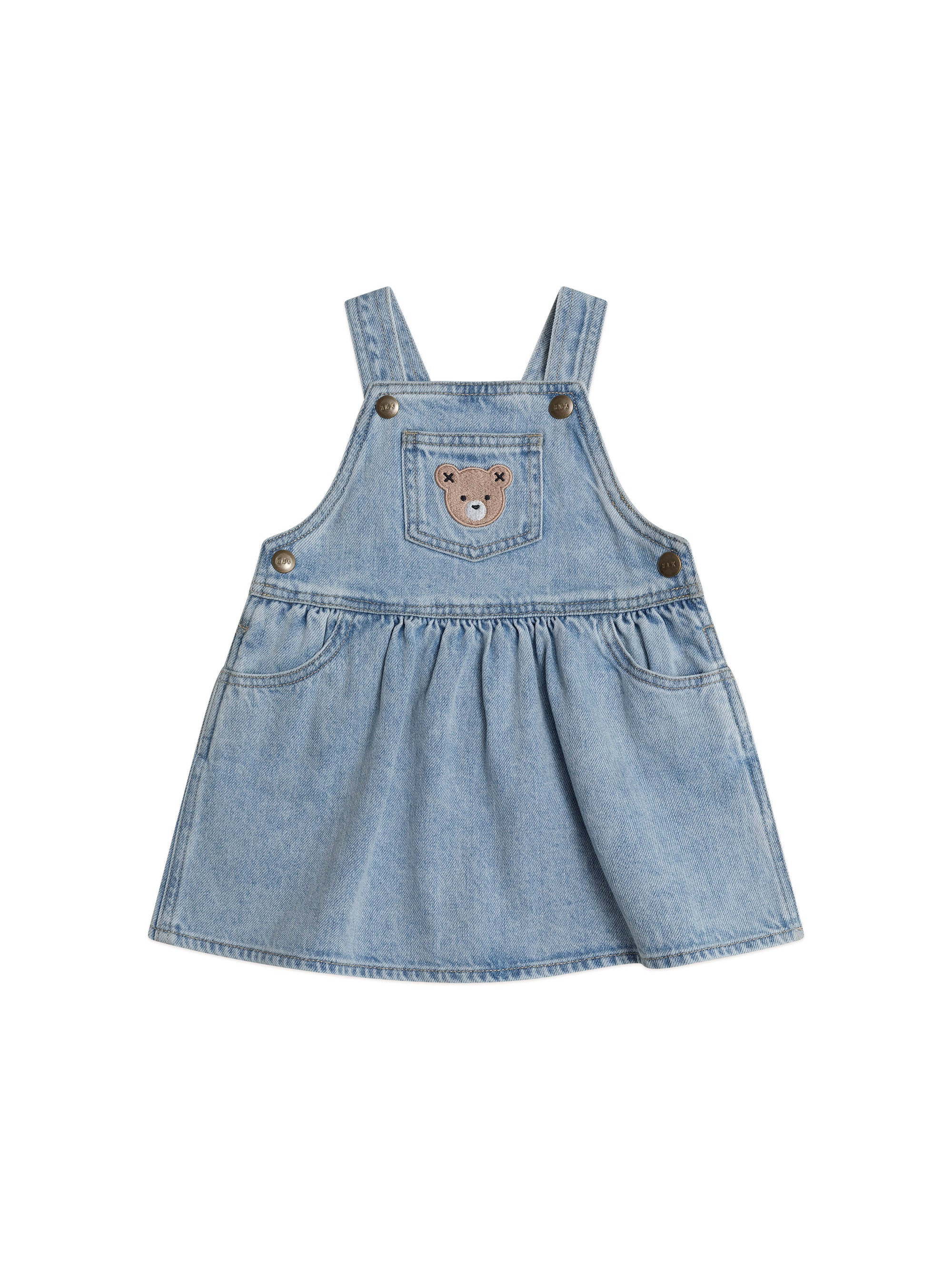 Huxbaby Dreamy Denim Pinafore Dress - Denim