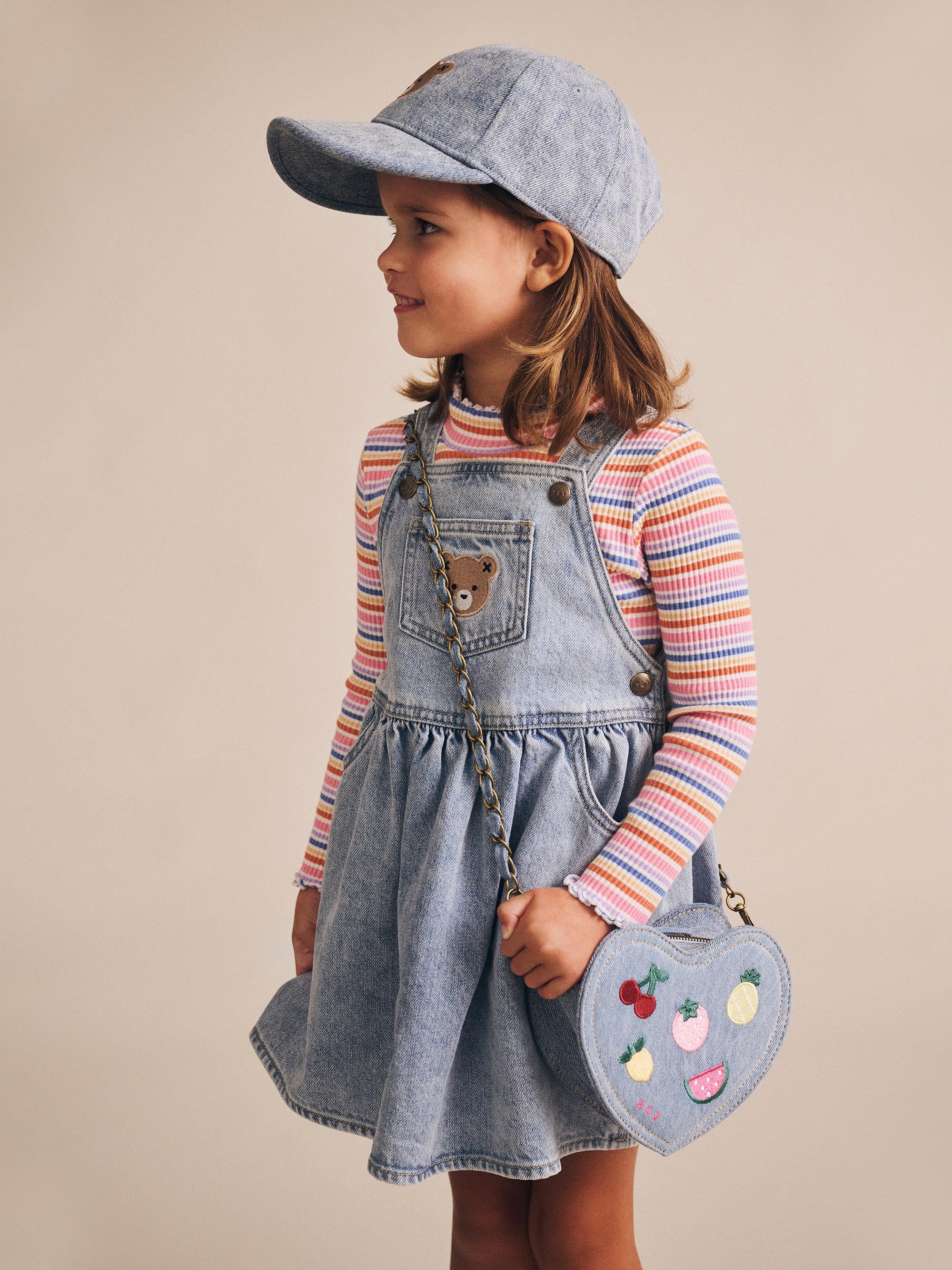 Huxbaby Dreamy Denim Pinafore Dress - Denim