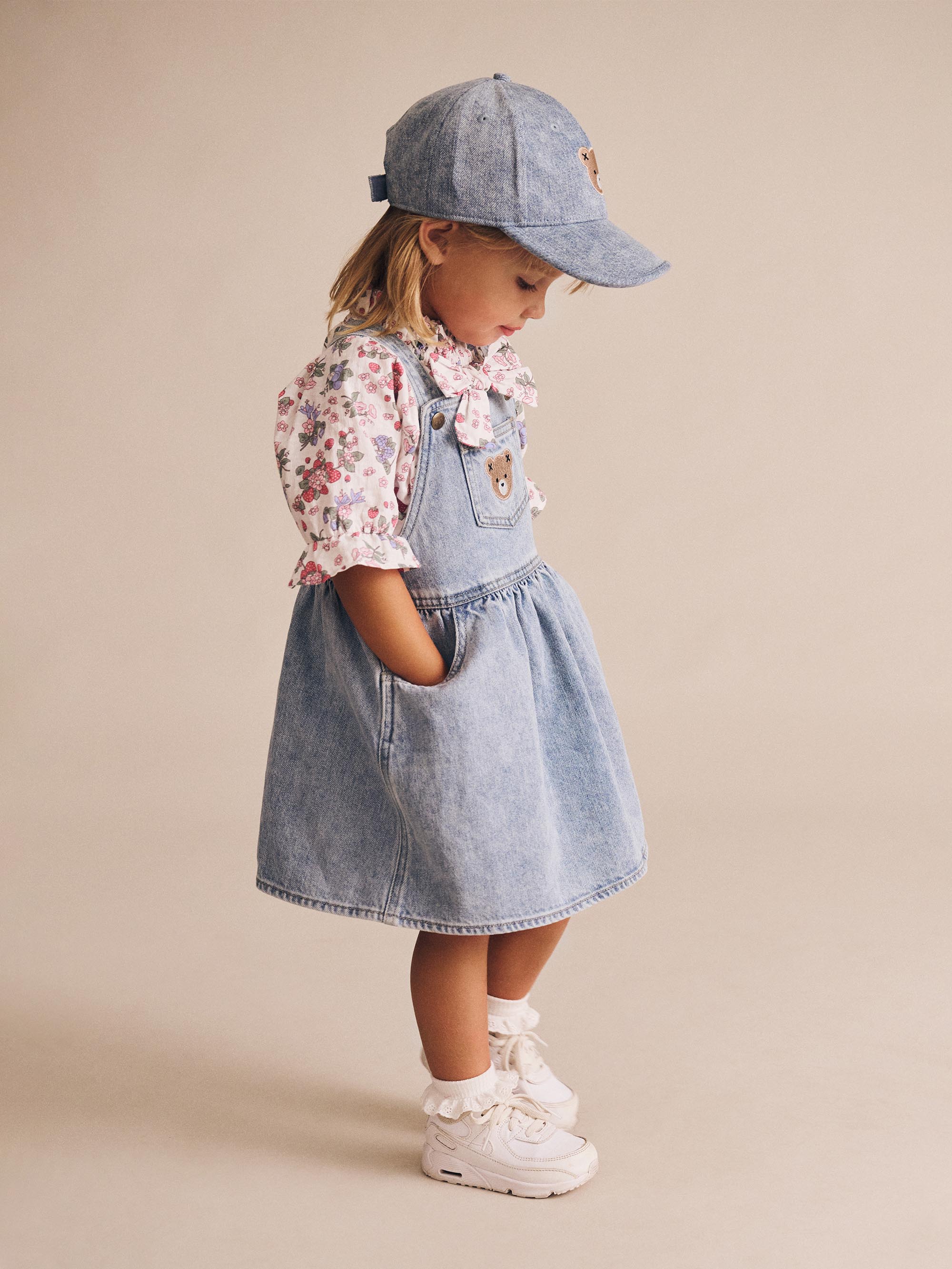 Huxbaby Dreamy Denim Pinafore Dress - Denim