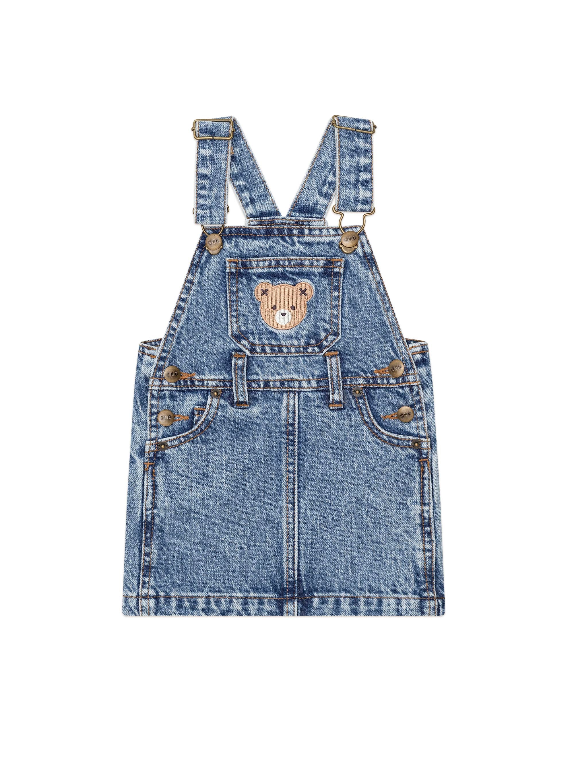 Huxbaby Dreamy Denim Pinafore - Denim