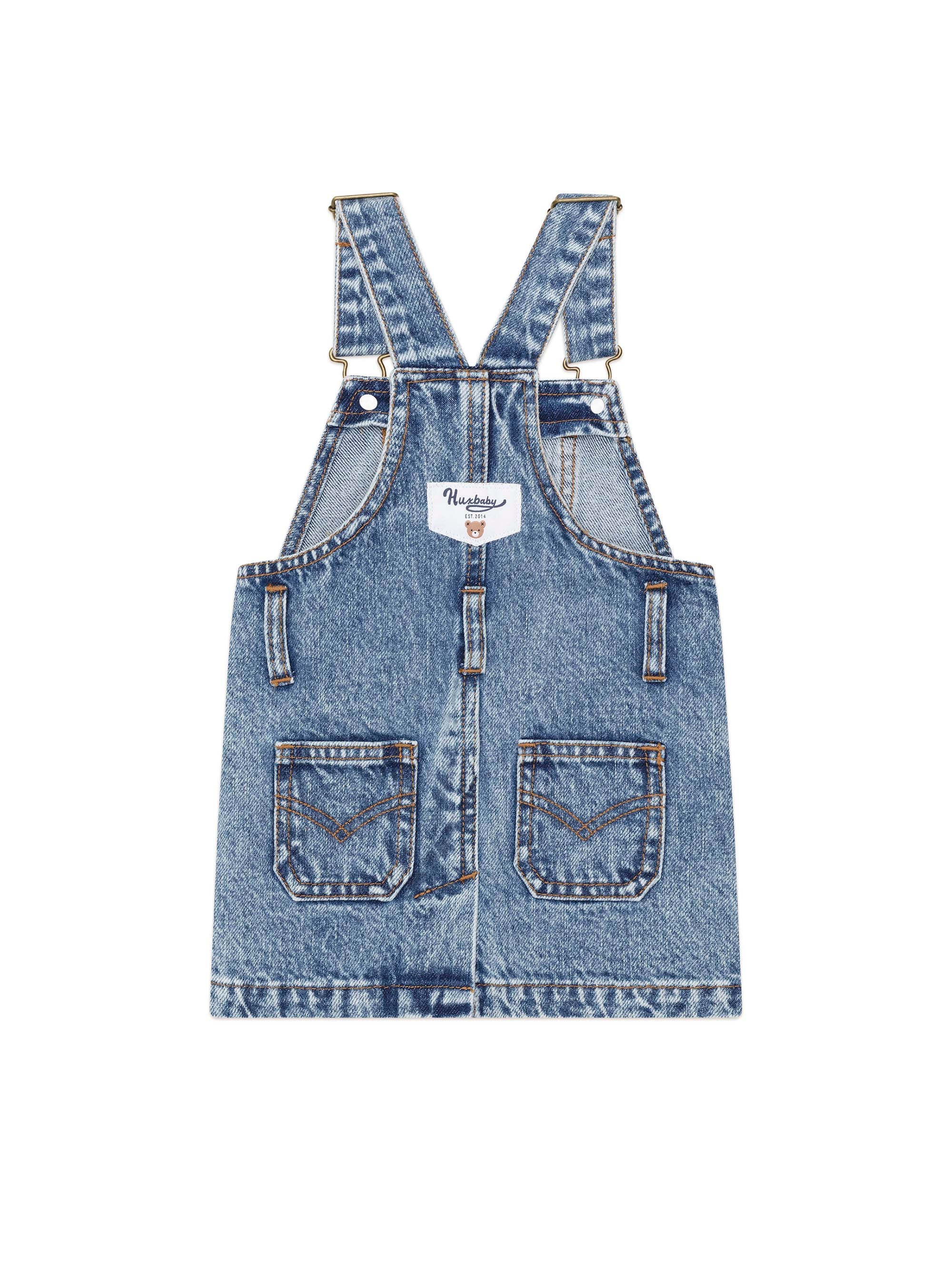 Huxbaby Dreamy Denim Pinafore - Denim