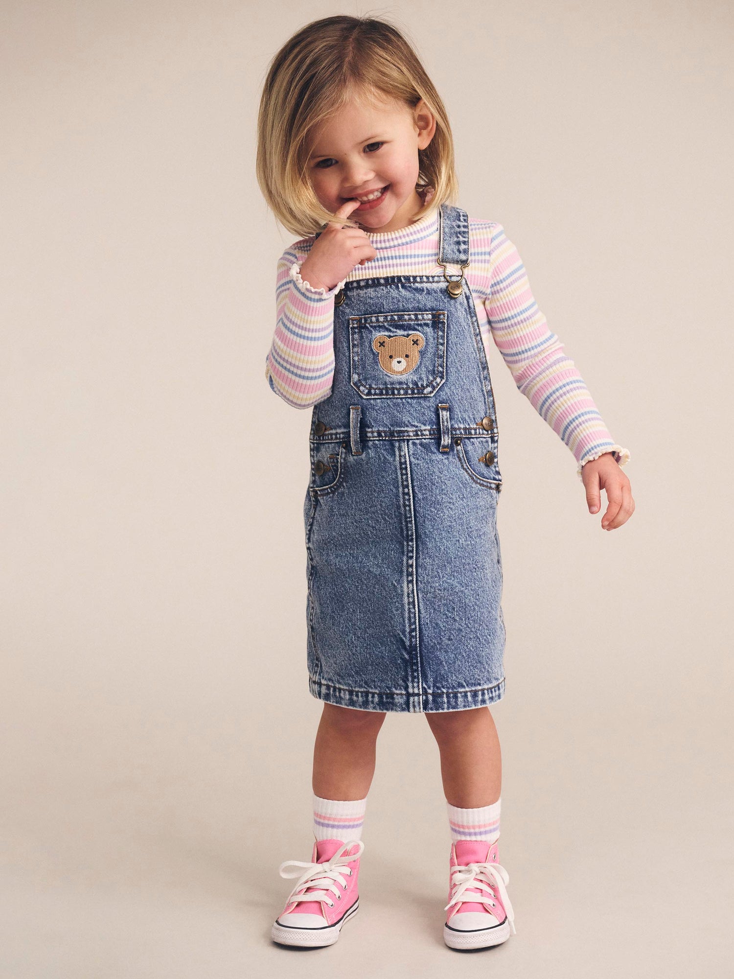 Huxbaby Dreamy Denim Pinafore - Denim