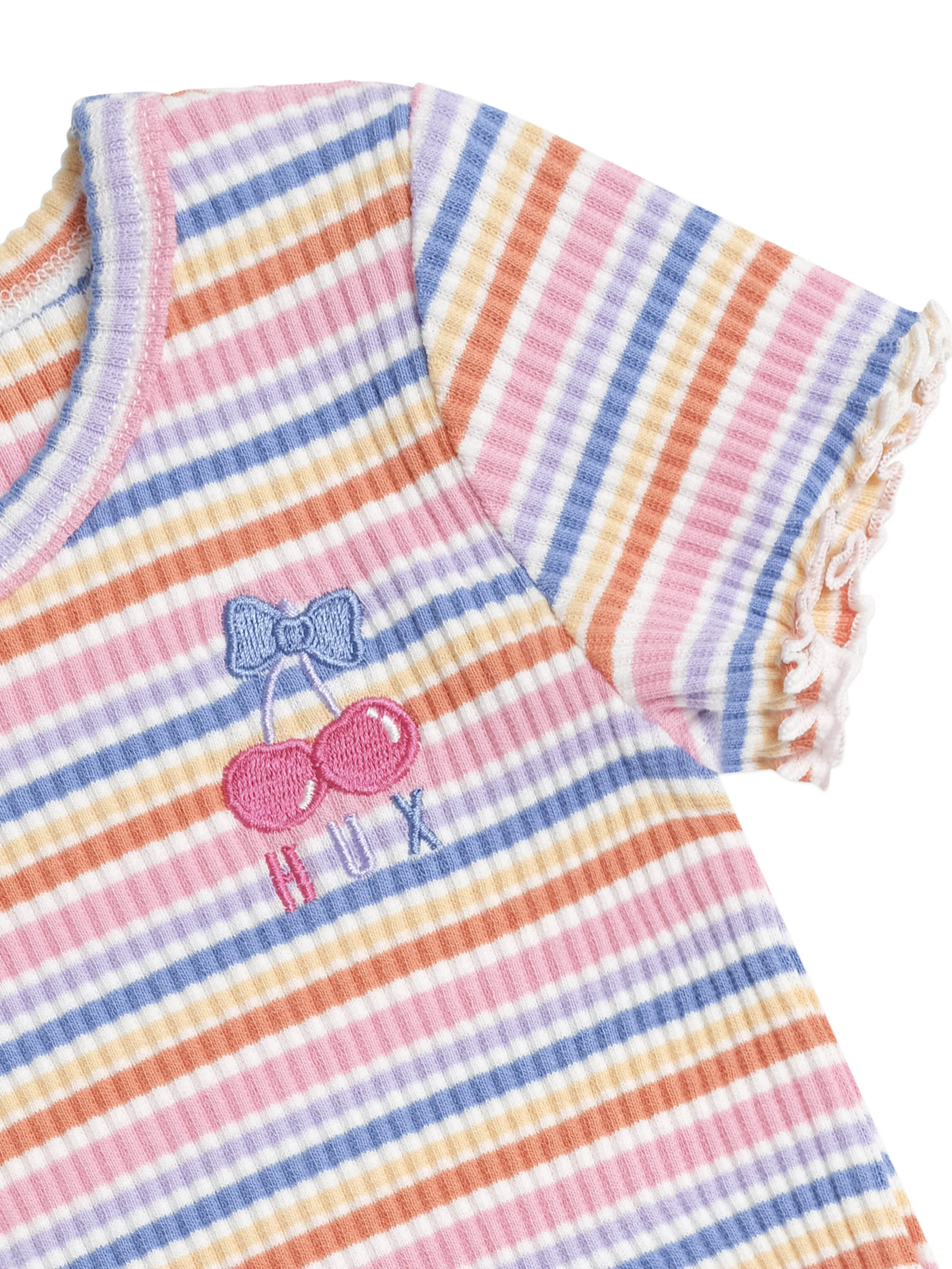 Huxbaby Rainbow Rib Tee - Multi