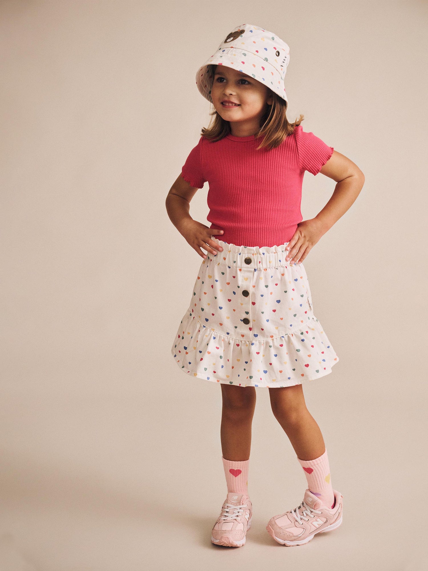 Huxbaby Cherry Rib Tee - Cherry