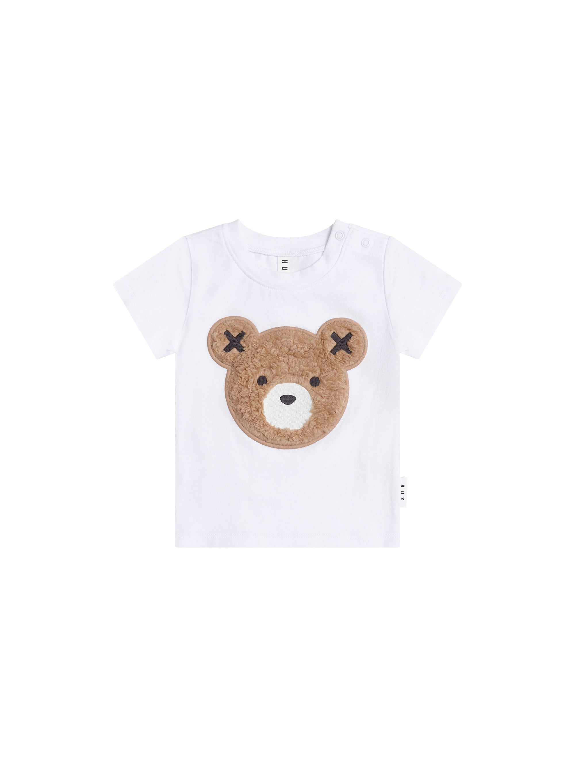 Huxbaby Furry Huxbear Crisp White Tee - White