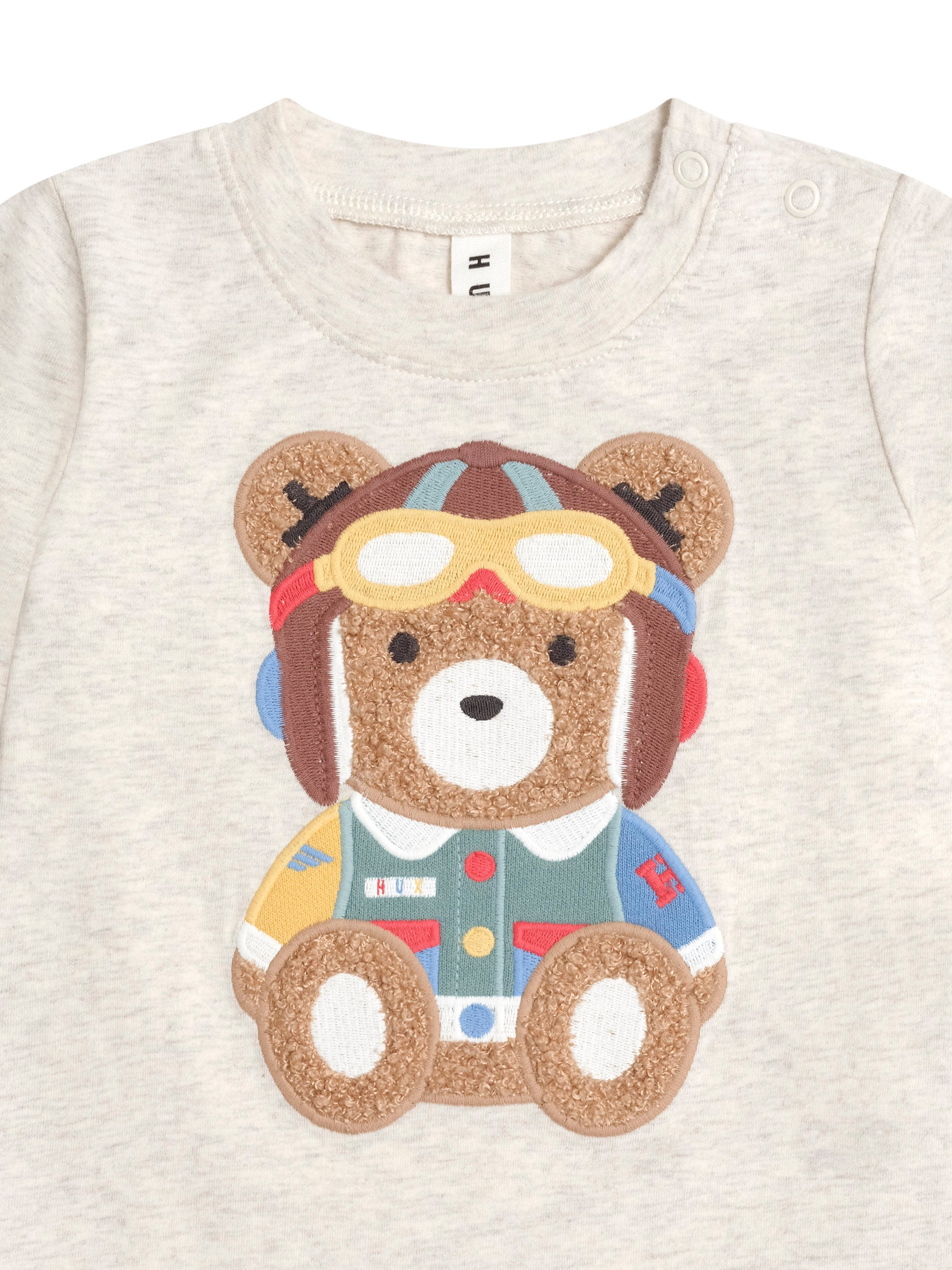 Huxbaby Pilot Huxbear Longsleeve Top - Almond Marle