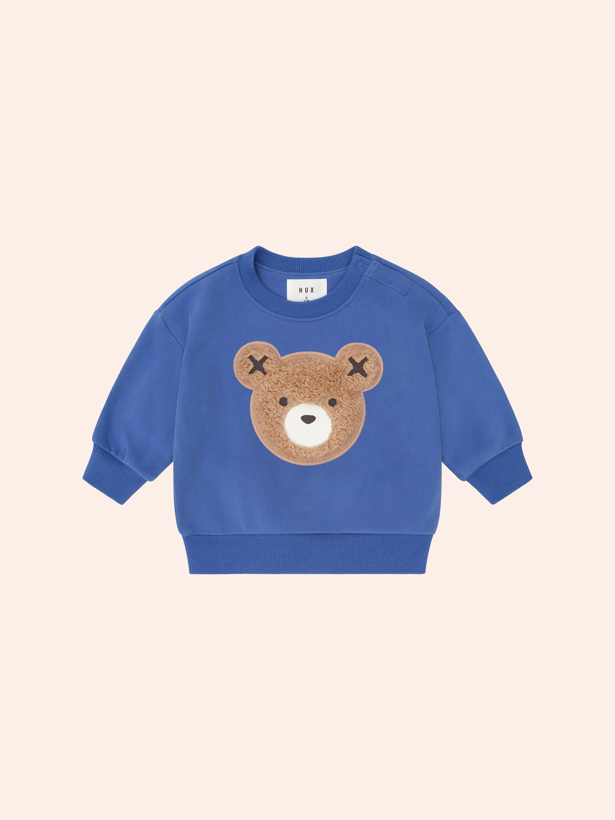 Huxbaby Furry Huxbear Cobalt Sweatshirt - Cobalt