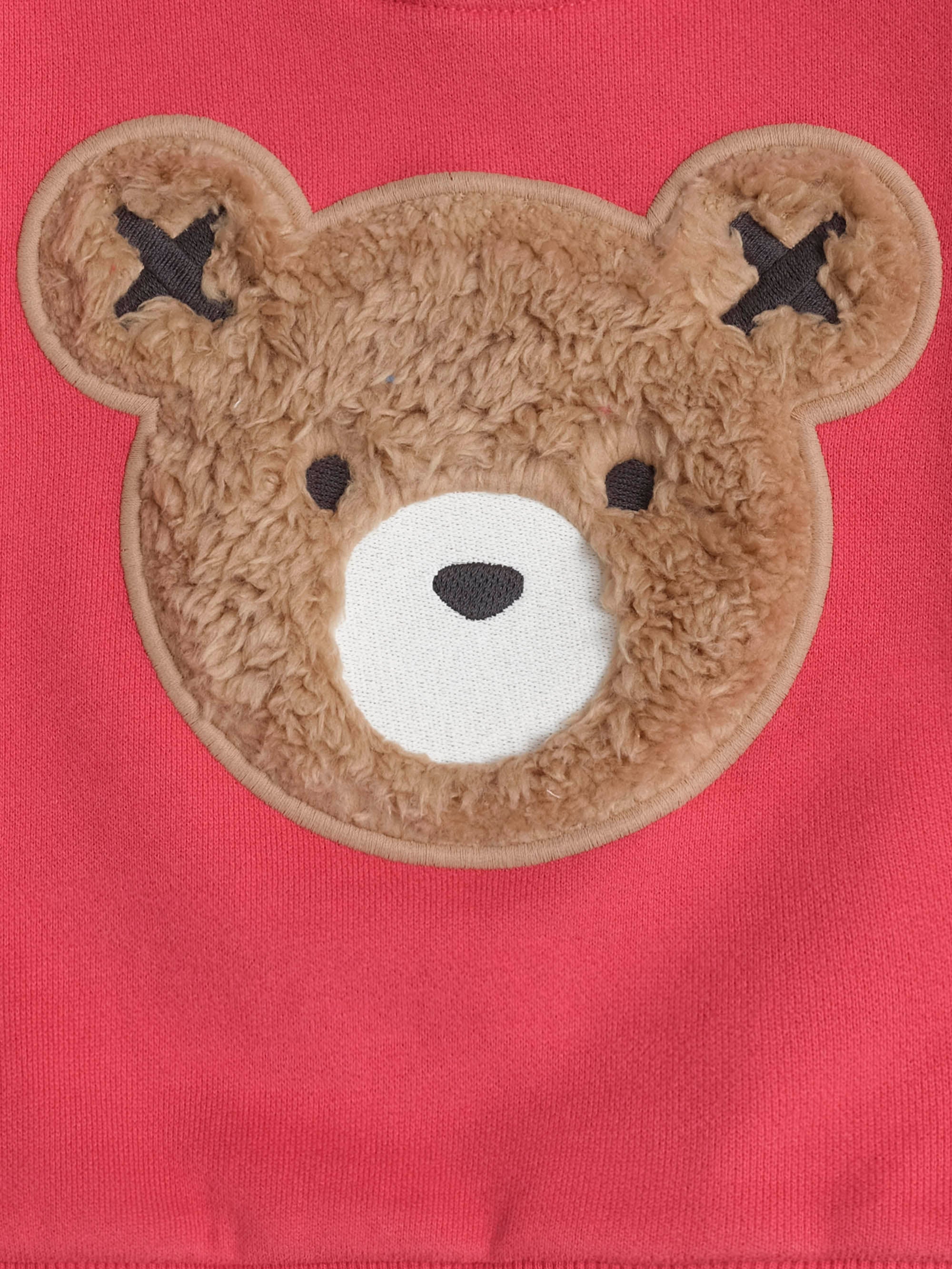 Huxbaby Furry Huxbear Sweatshirt Red - Chilli