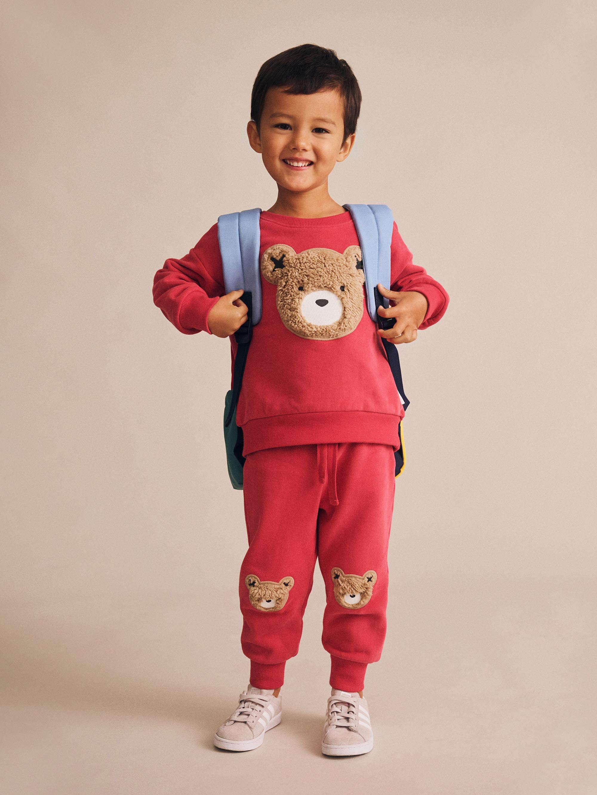 Huxbaby Furry Huxbear Track Pants Red - Chilli