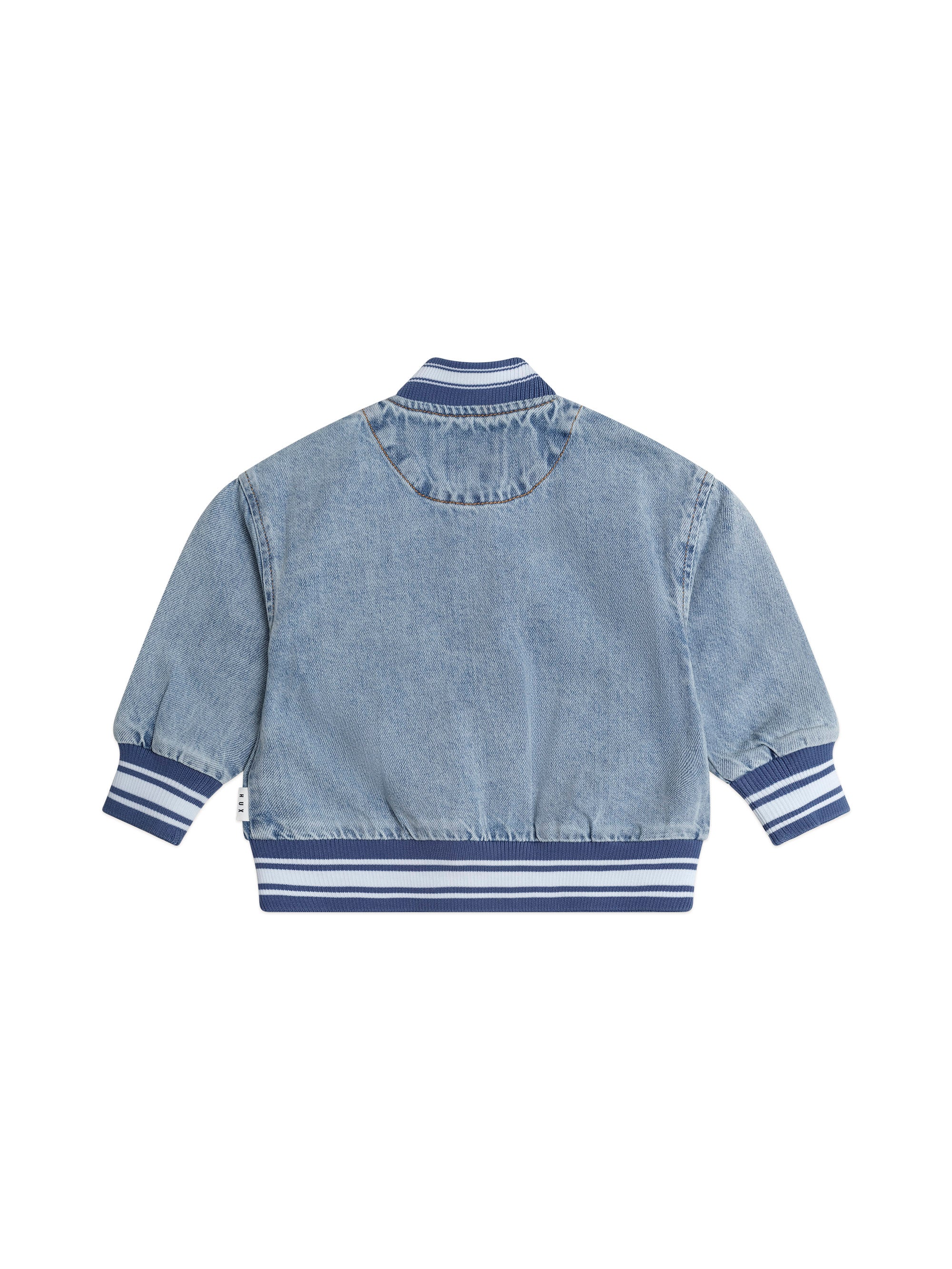 Huxbaby Dreamy Denim Varsity Bomber - Denim