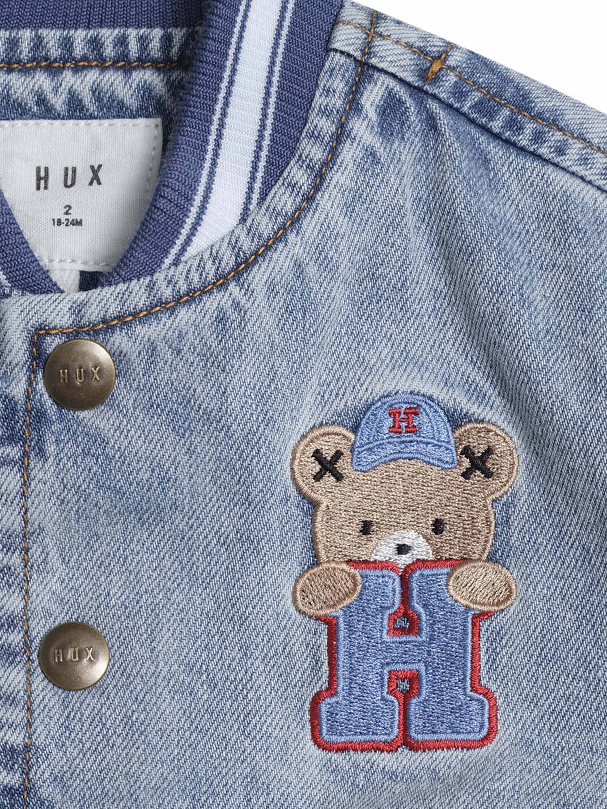 Huxbaby Dreamy Denim Varsity Bomber - Denim