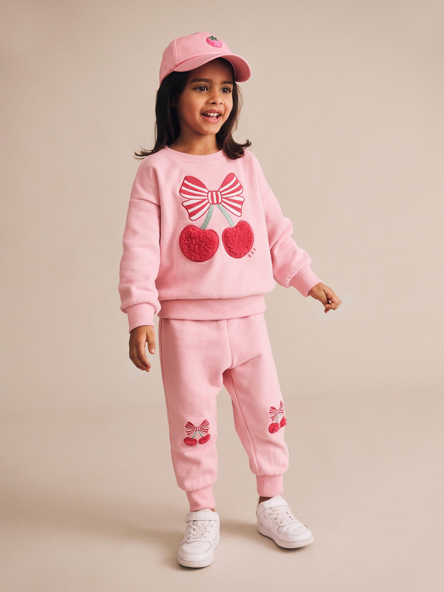 Huxbaby Cherry Pie Track Pants - Apricot