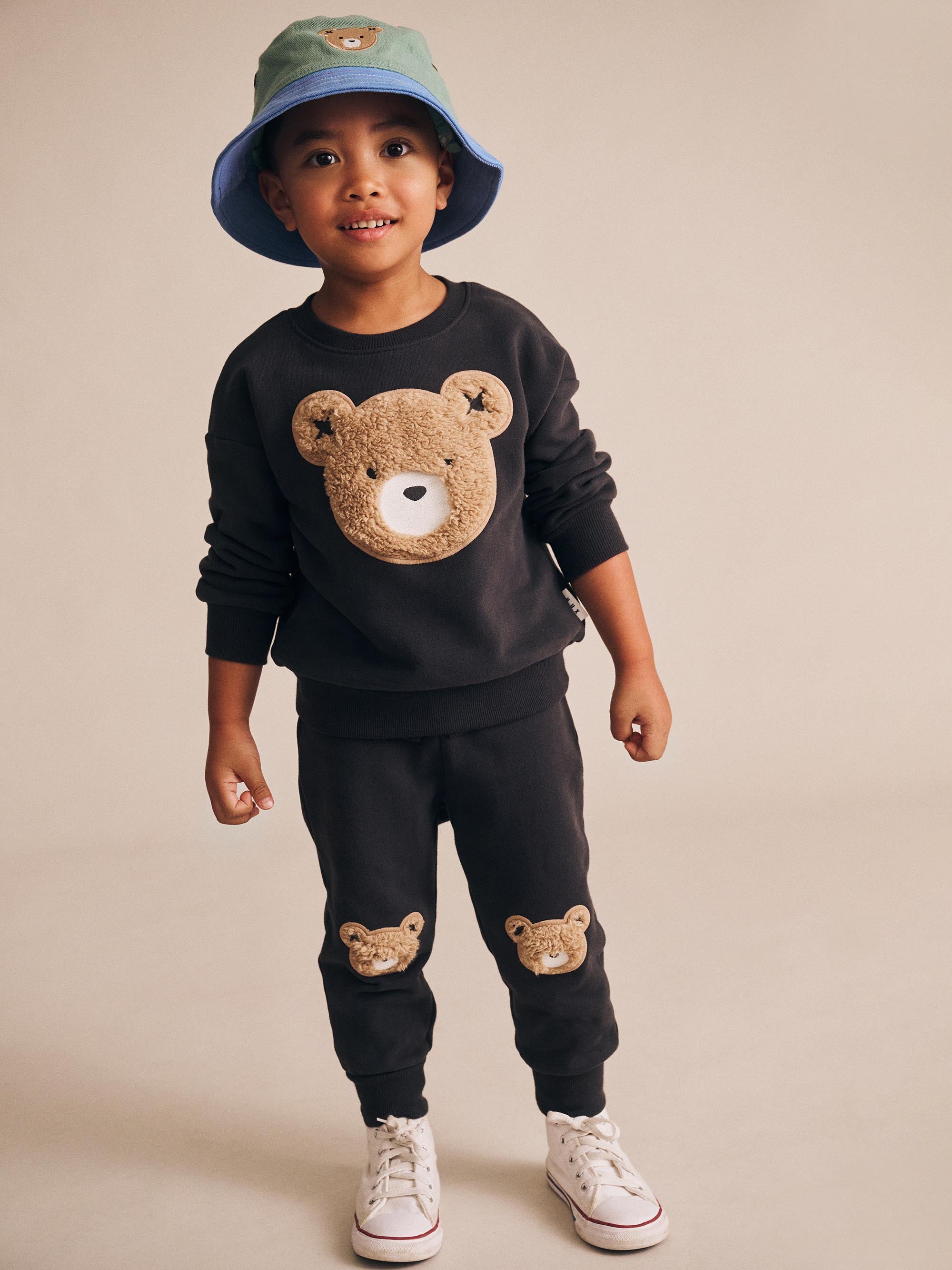 Huxbaby Furry Huxbear Track Pants Black - Soft Black