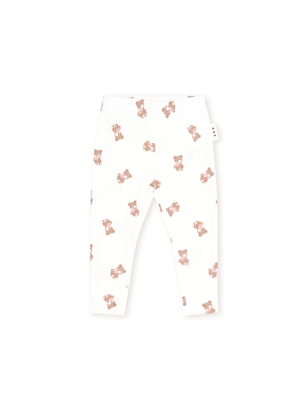Huxbaby Tumbling Bow Huxette Legging - Almond Milk / Pink