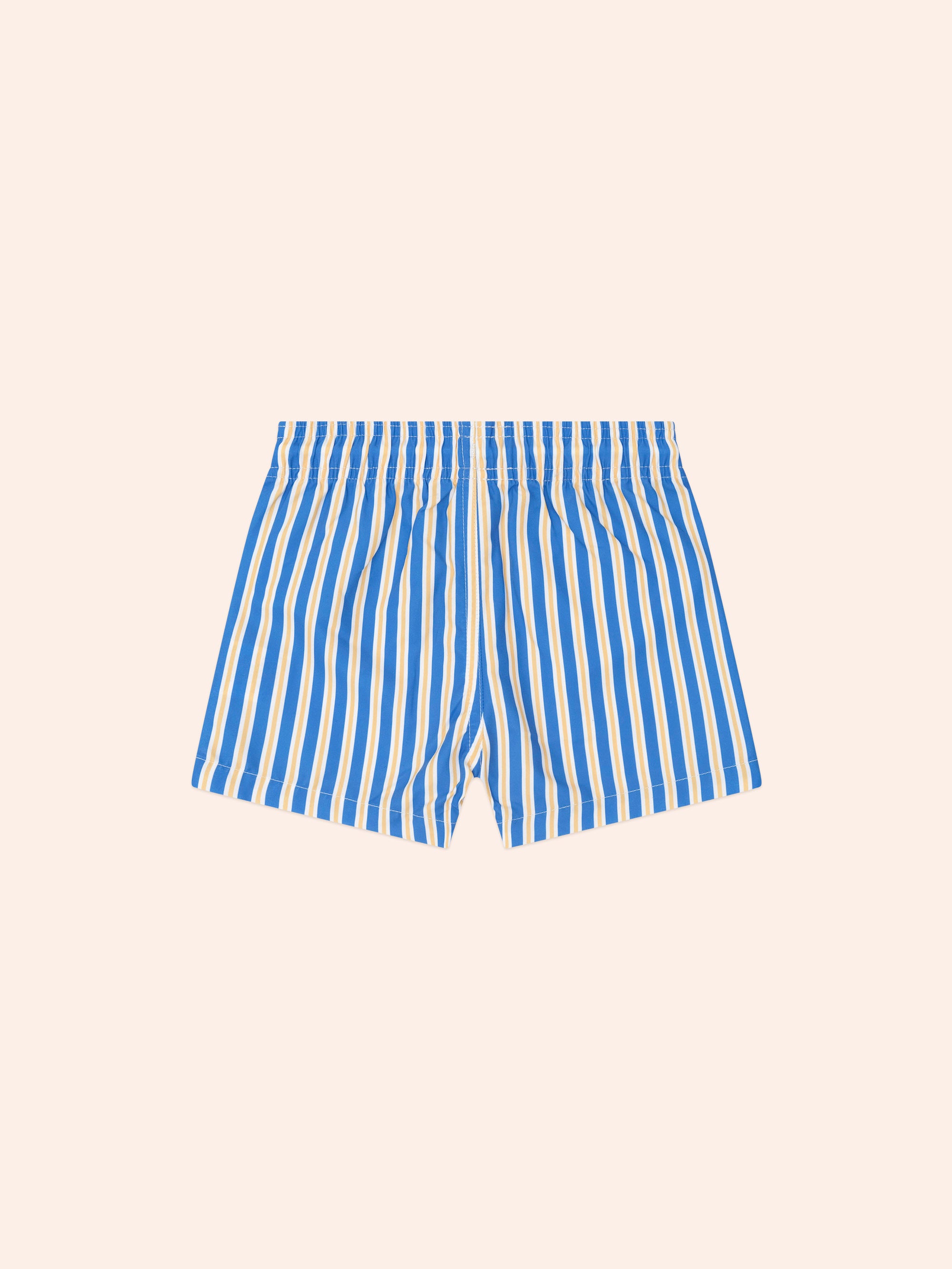 Huxbaby Collegiate Stripe Boardshort - Cobalt/Sunburst