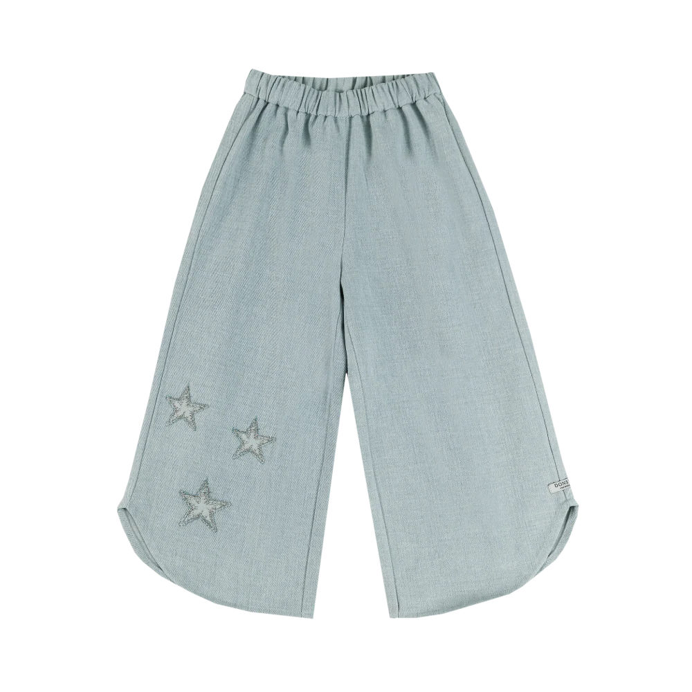 Donsje Hauke Denim Trousers Stars - Ice Blue