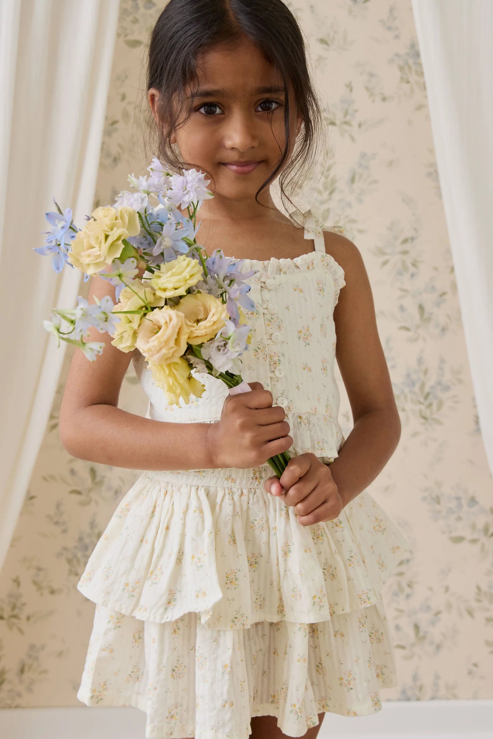Jamie Kay Organic Cotton Cosette Skirt - Justine Parchment