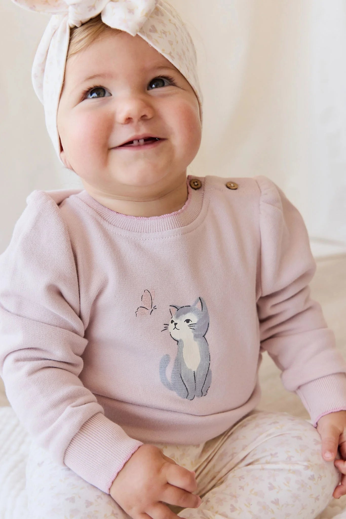 Jamie Kay Monroe Sweatshirt - Little Moon Soft Misty Rose