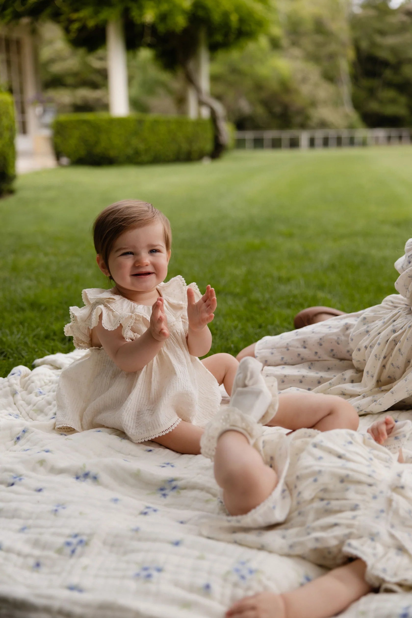 Jamie Kay Organic Cotton Frannie Playsuit - Parchment