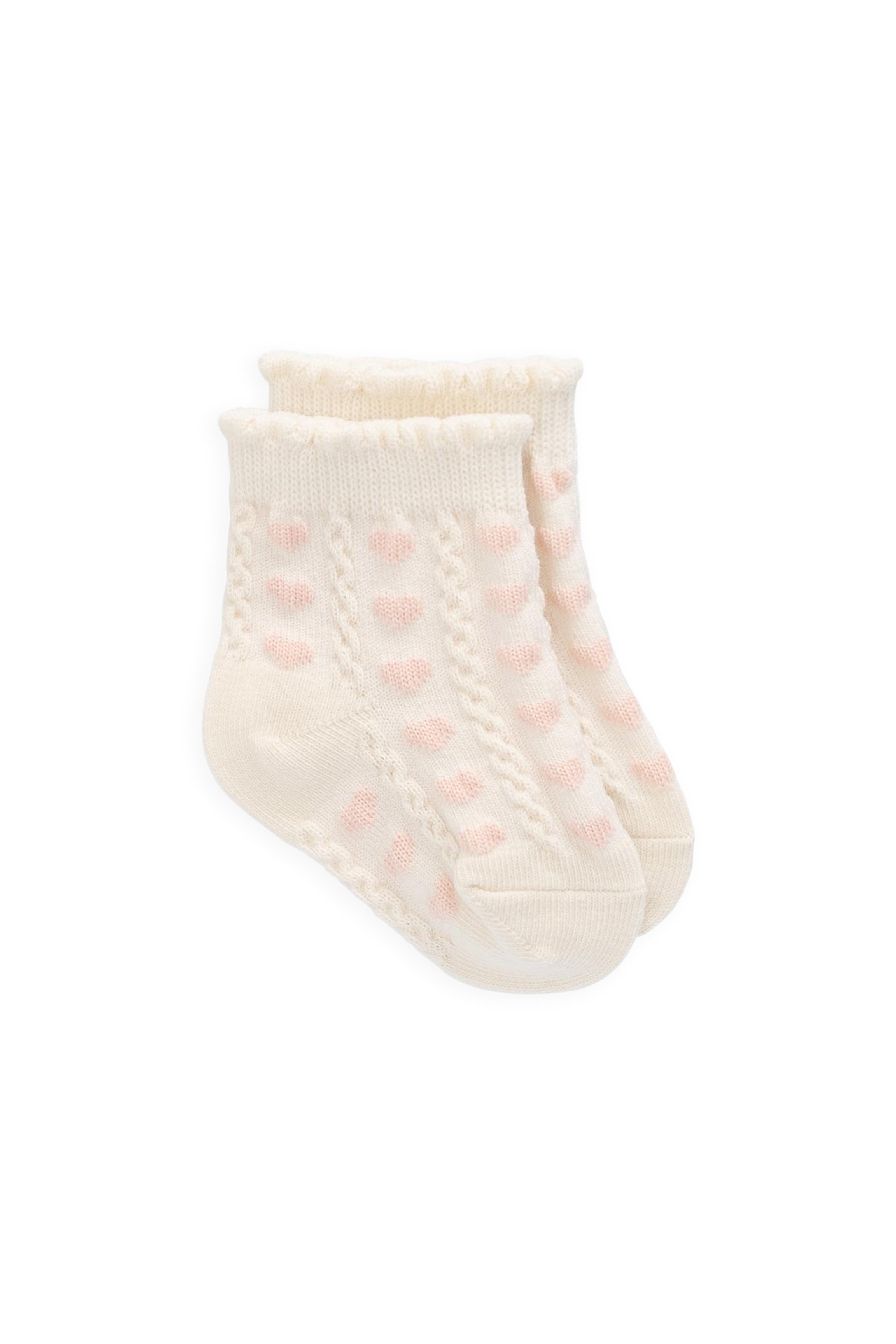 Jamie Kay Annabelle Sock - Annabelle Heart Jacquard