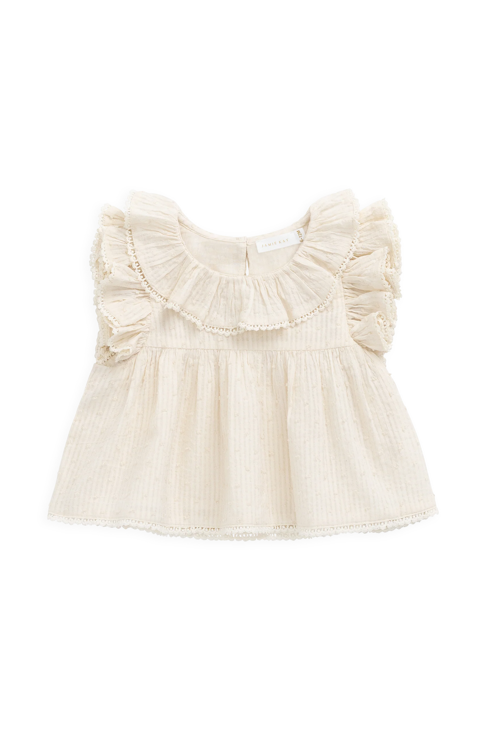 Jamie Kay Organic Cotton Banks Blouse - Parchment