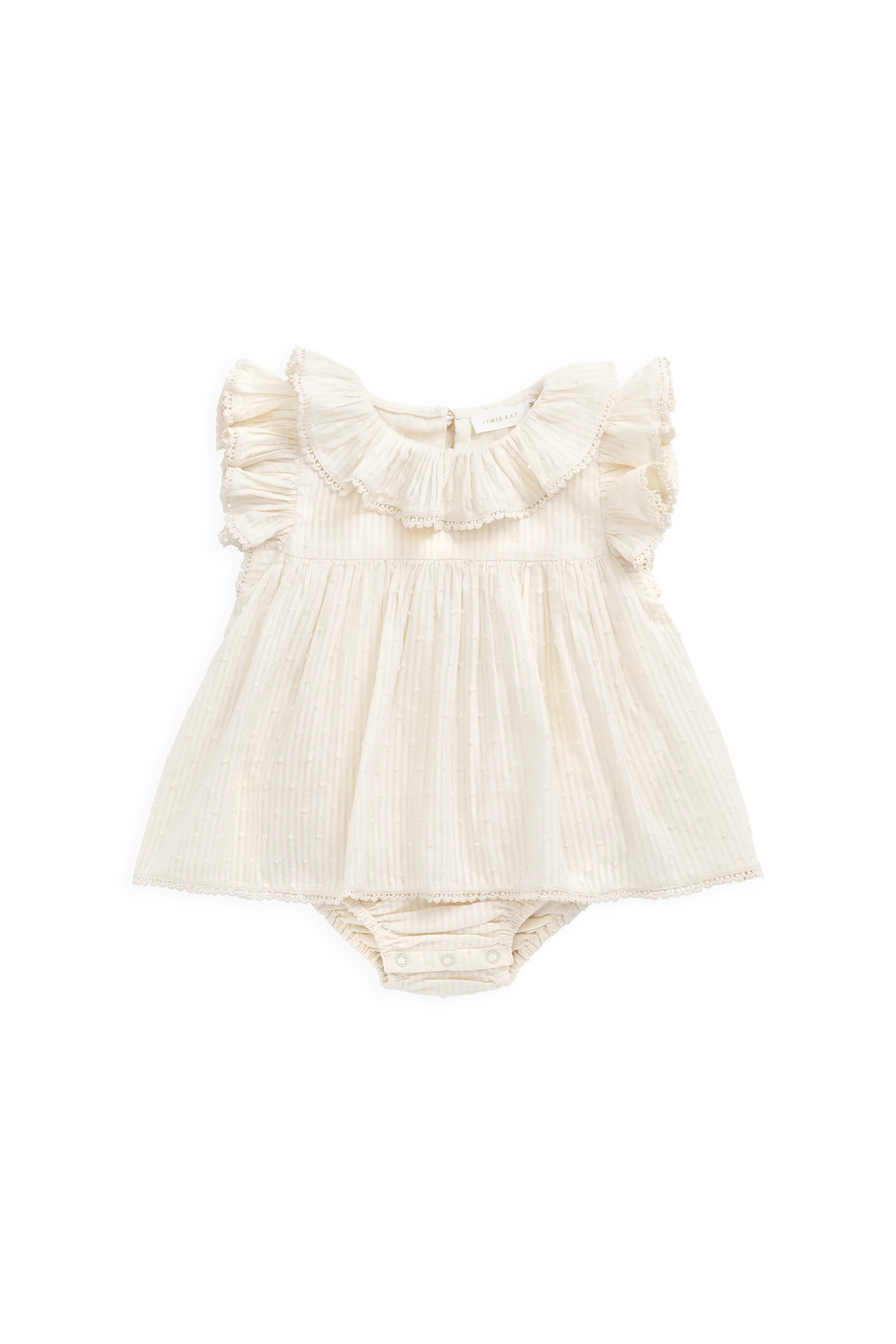 Jamie Kay Organic Cotton Frannie Playsuit - Parchment