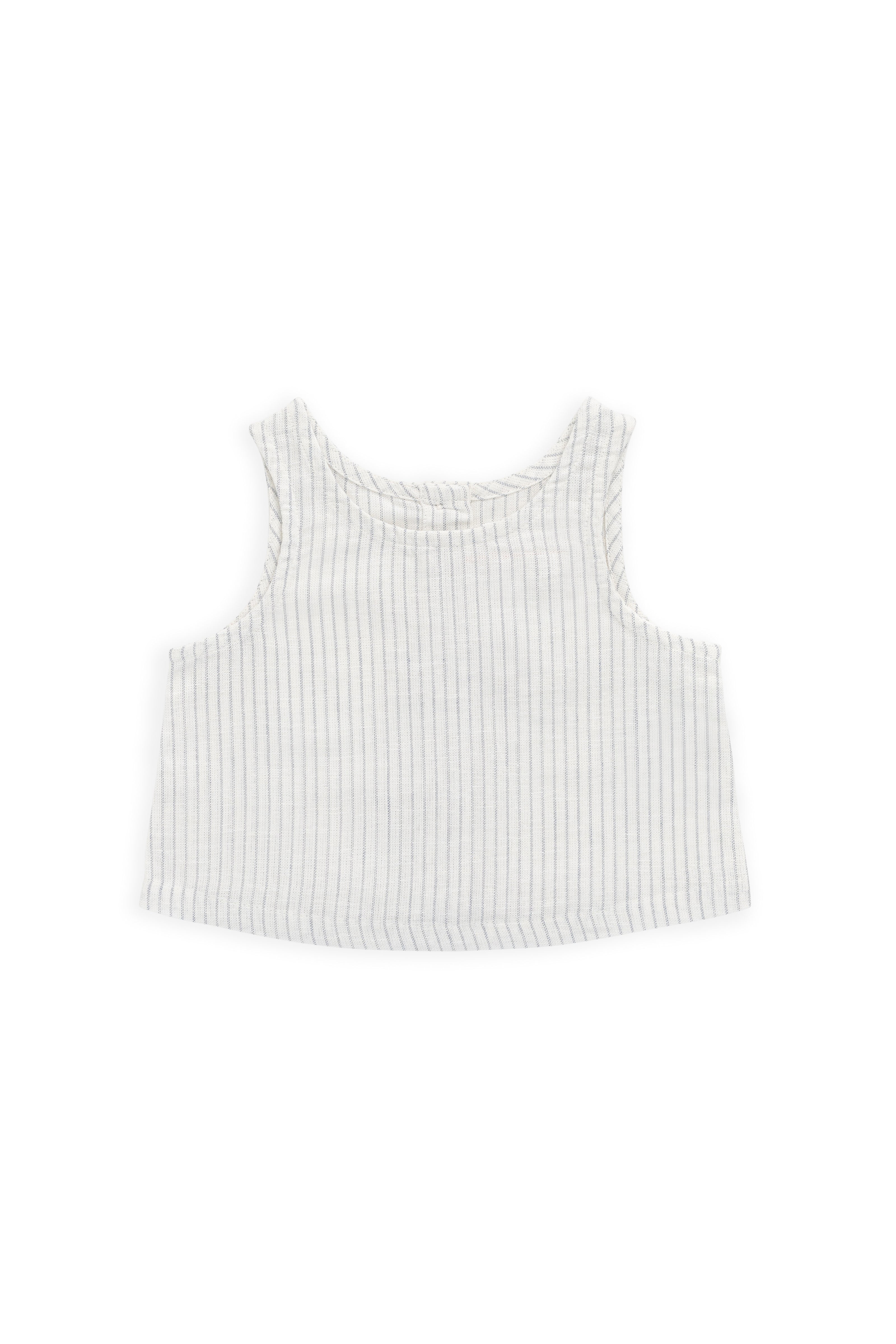 Jamie Kay Organic Cotton Winslow Top - Mini Pinstripe Parchment/Dawn
