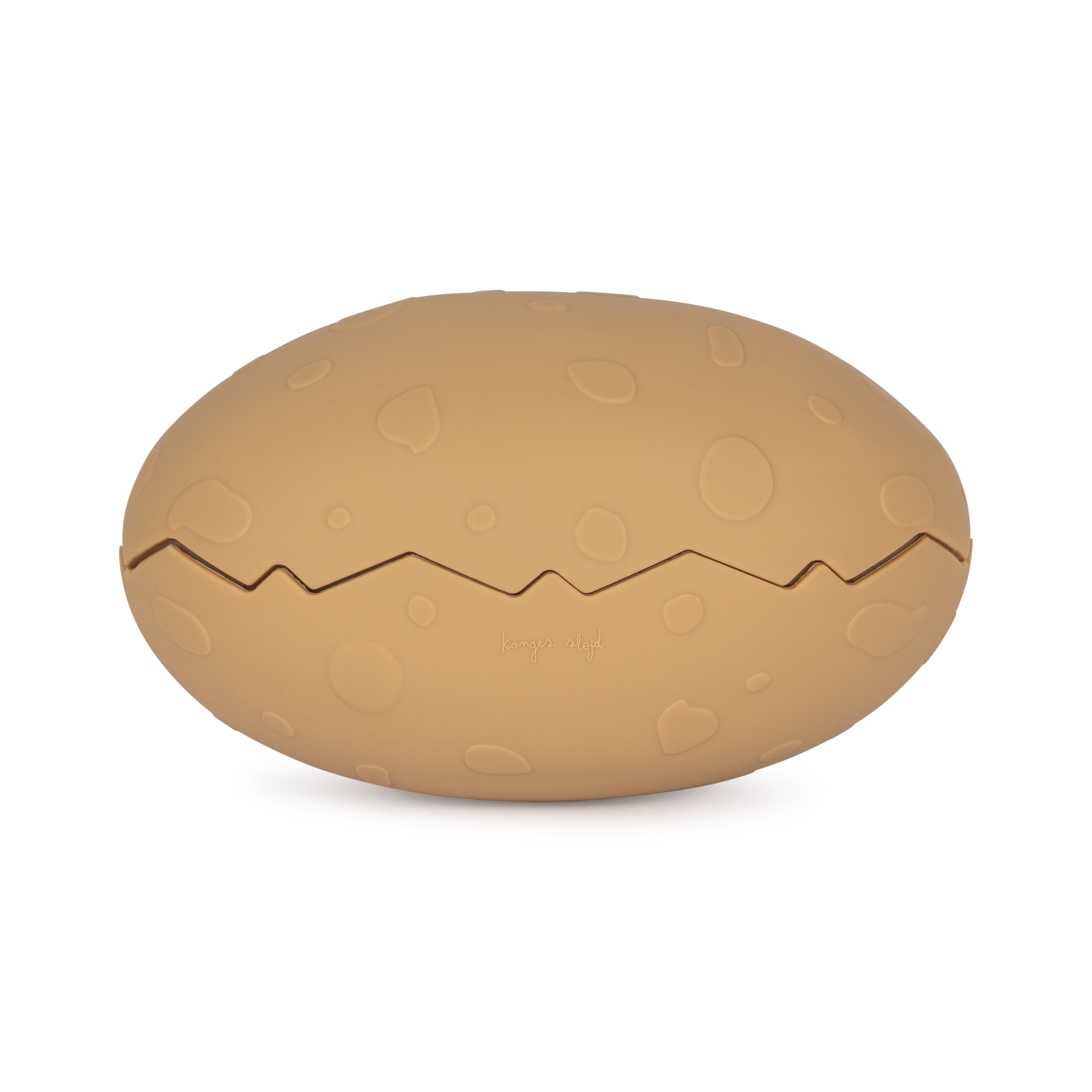 Konges Sløjd Silicone Bath Toy Dino Egg - Almond Mix