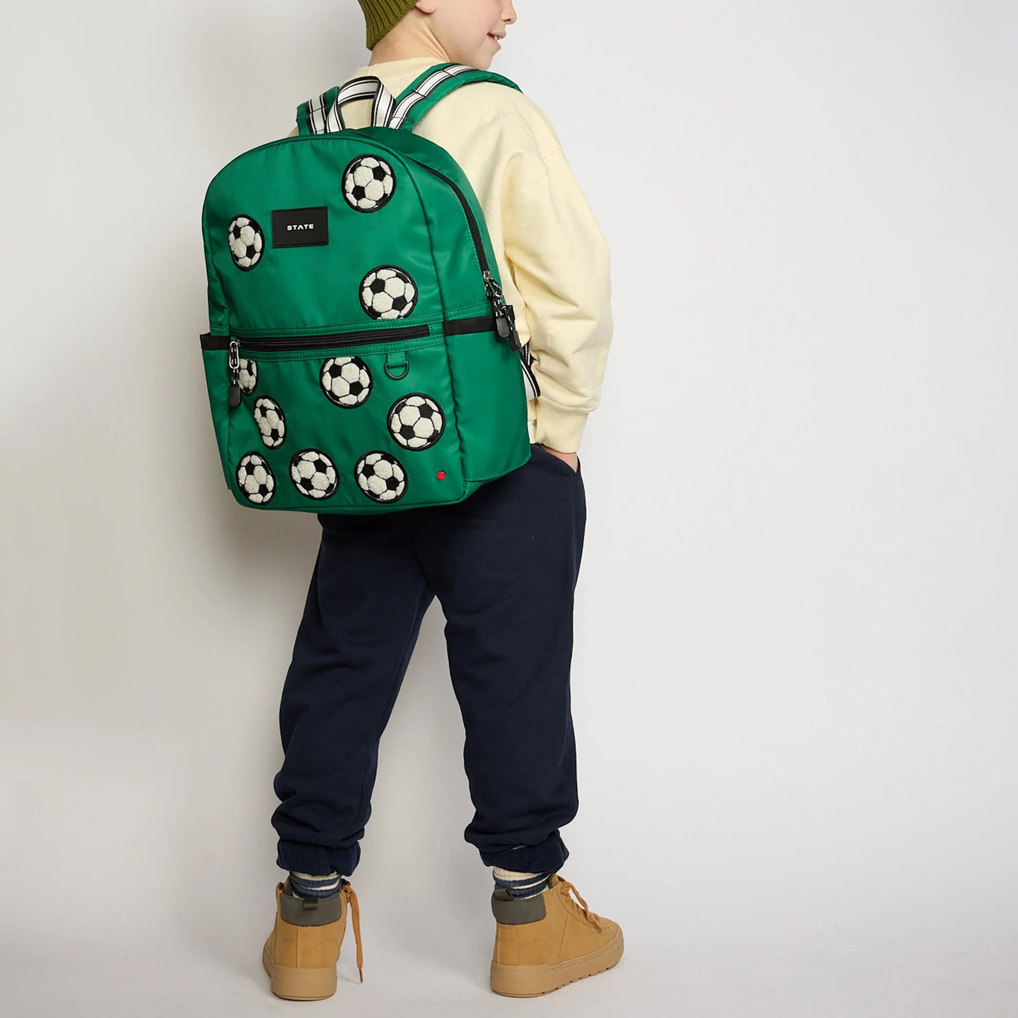 State Bags Kane Backpack - Fuzzy Soccer Balls
