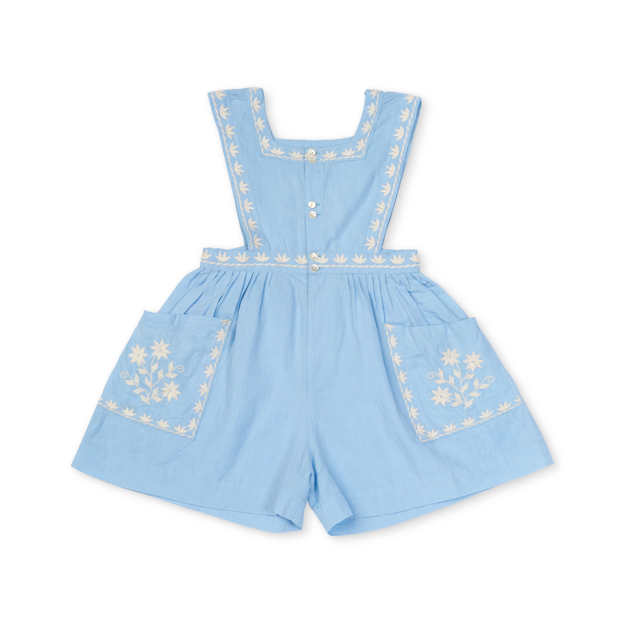 Lali Clara Romper - Airy Blue Linen