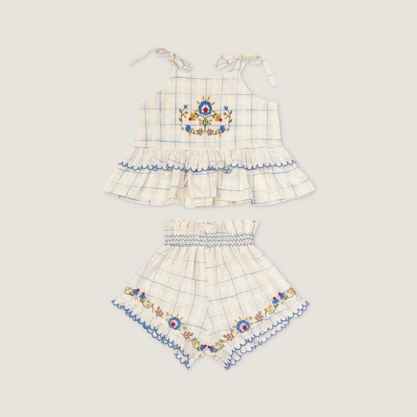 Lali Summer Blossom Set - Space Dye Checks