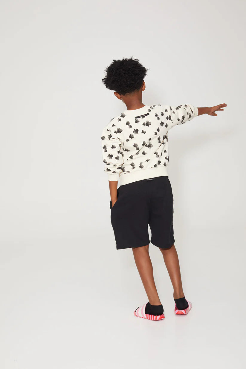 Little Creative Factory Lucky Sweatshirt - Cream & Black