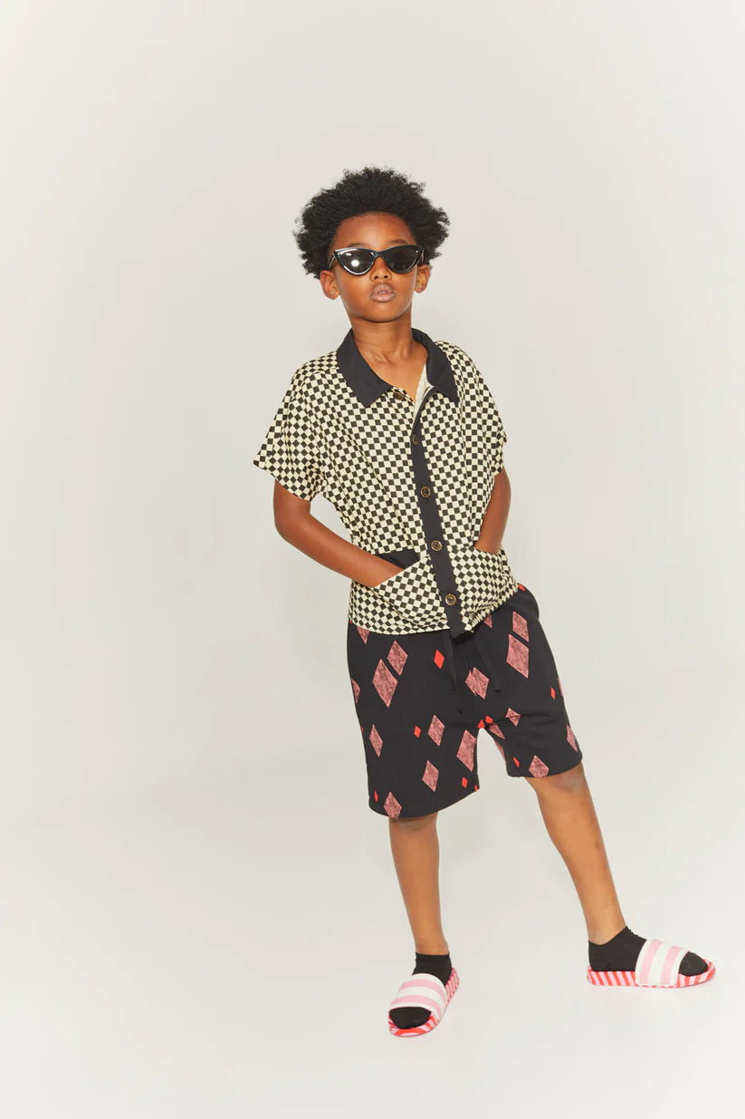 Little Creative Factory Joker Shorts - Black & Red