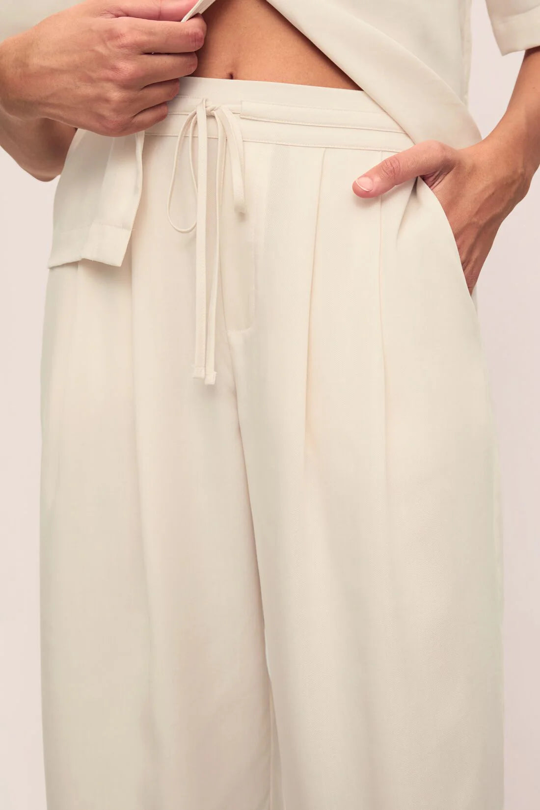 Eberjey Tencel Woven Relaxed Pant - Whitecap Grey