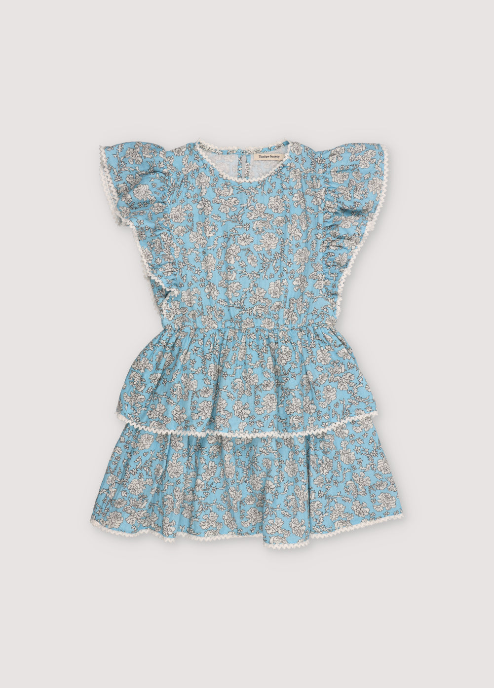 The New Society Peony Powder Blue Print Melina Dress 3 The New Society Peony Powder Blue Print Melina Dress 3