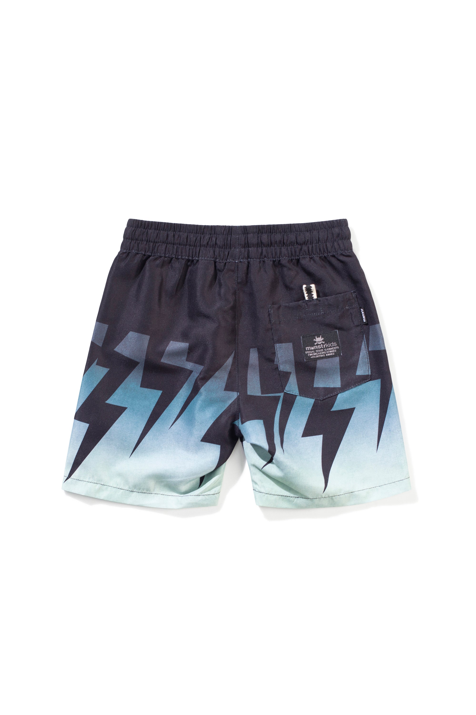 Munster Kids Lightning B Short - Black Green