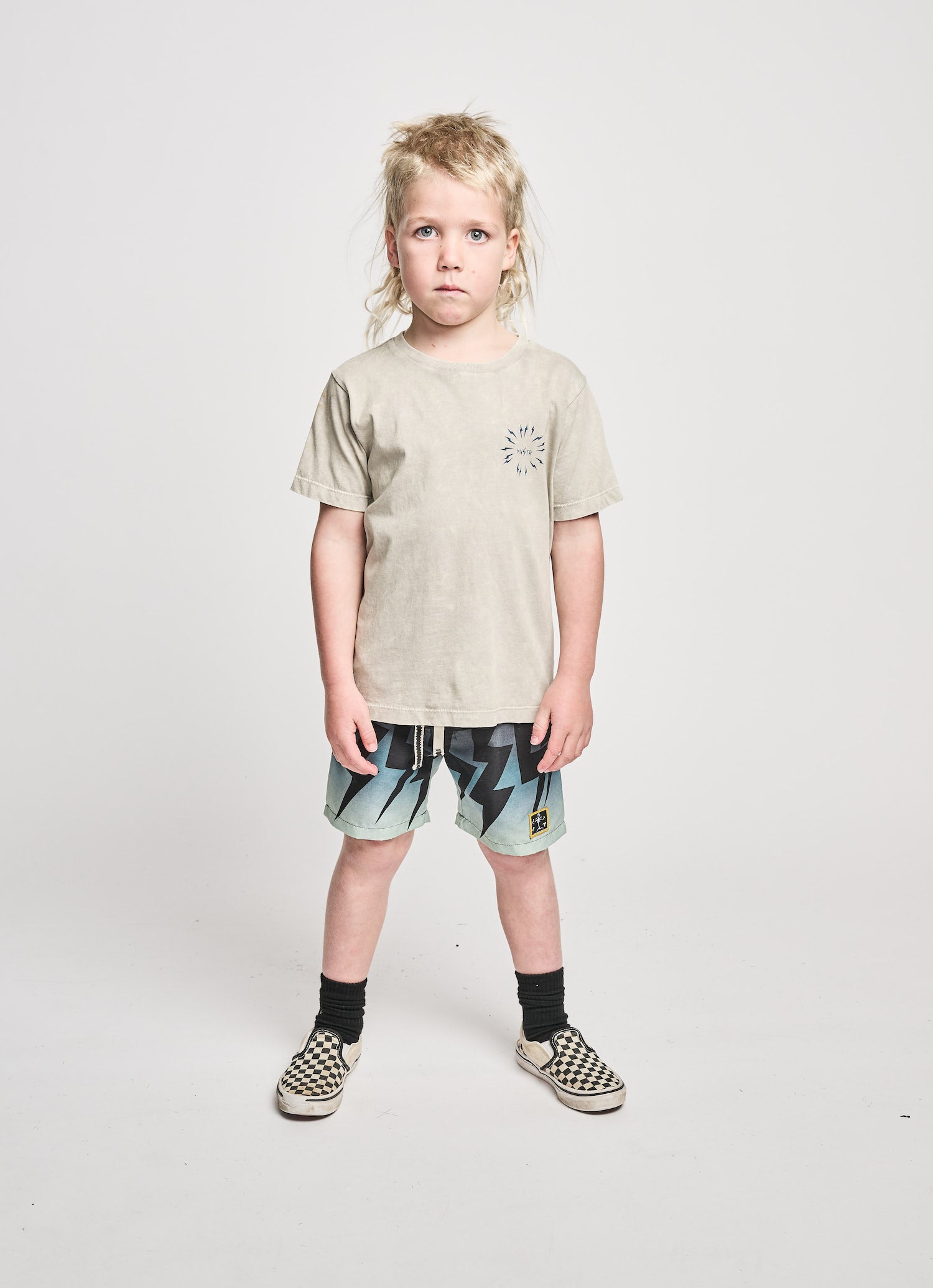 Munster Kids Lightning B Short - Black Green