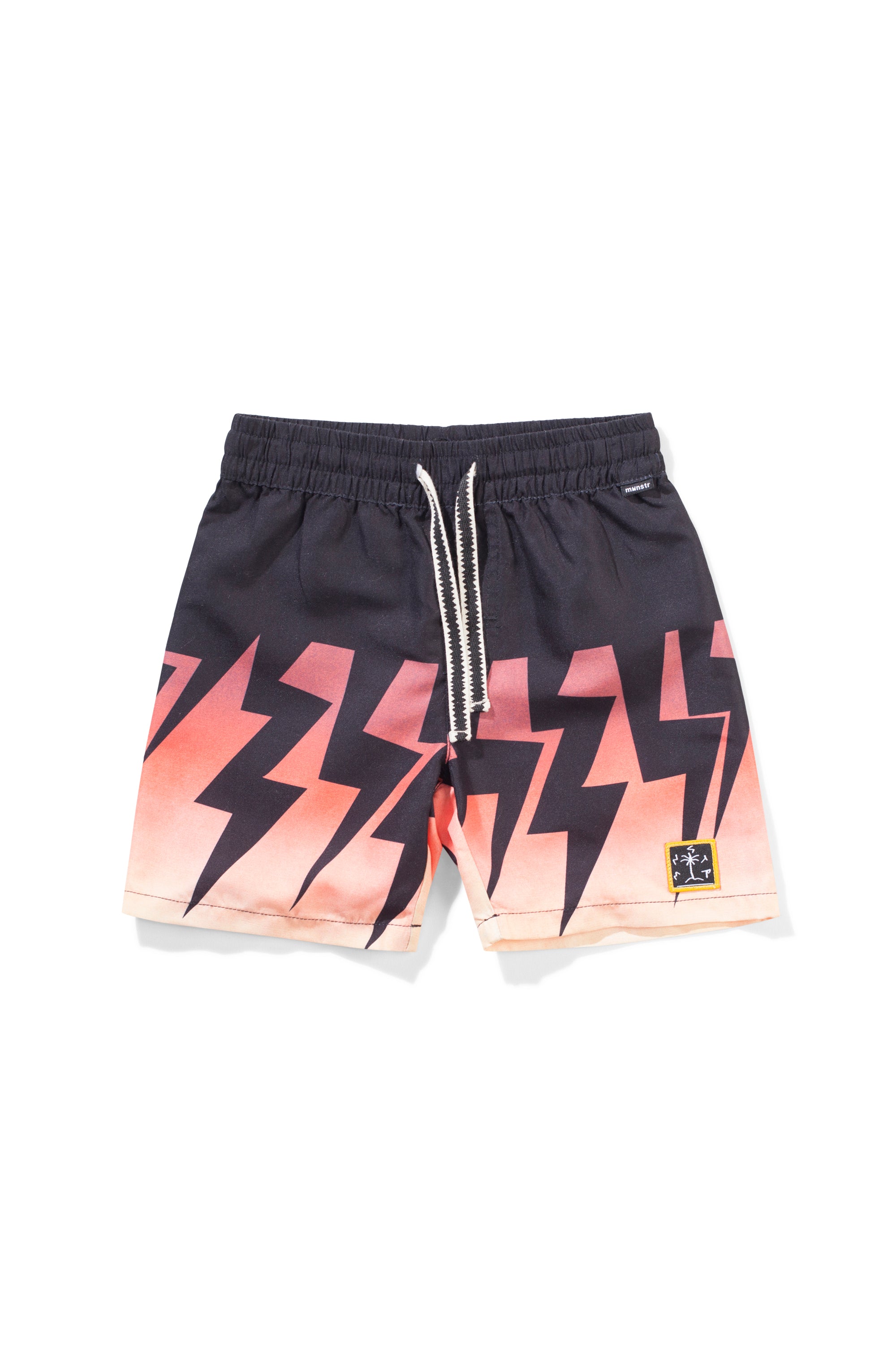 Munster Kids Lightning B Short - Black Peach