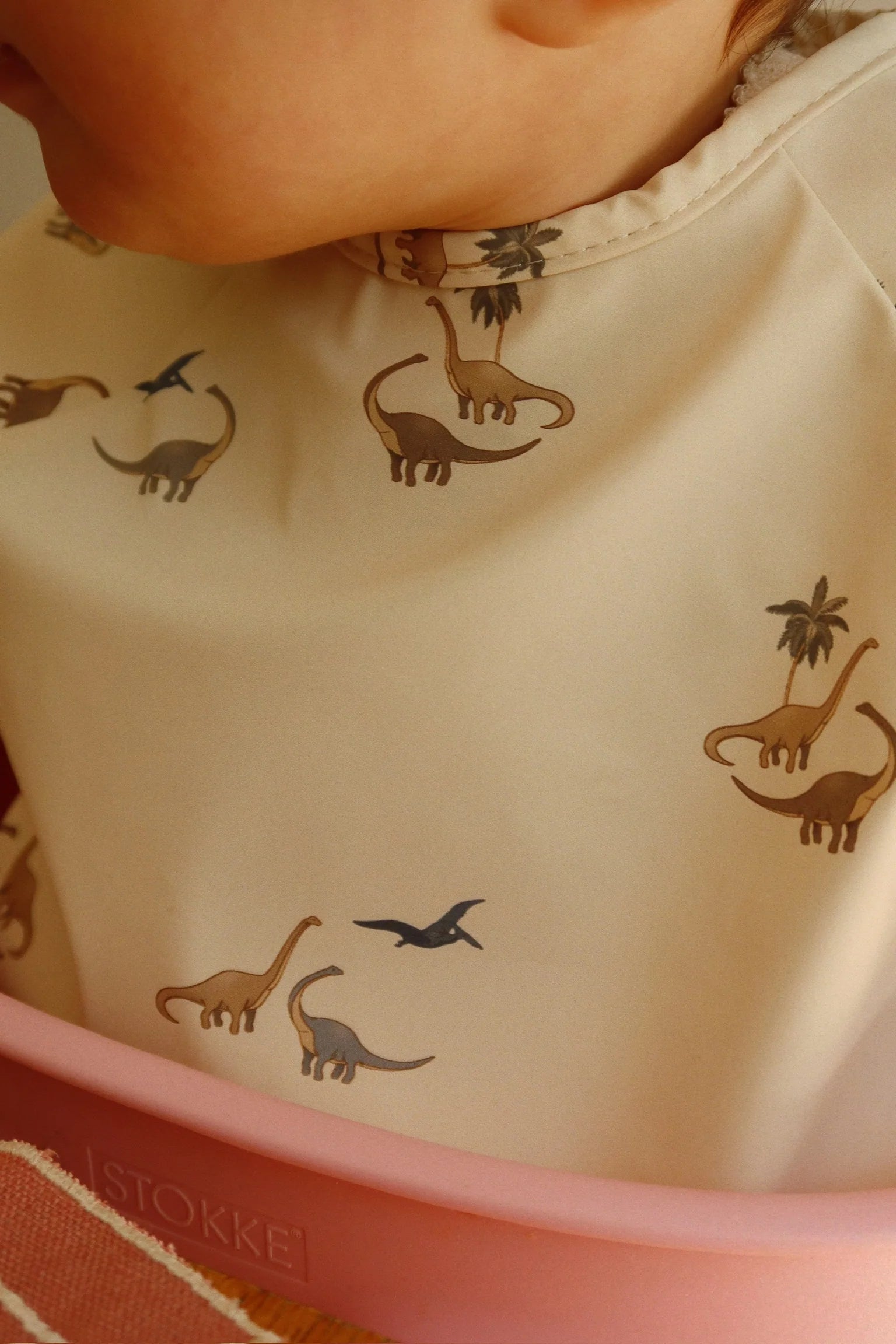 Konges Sløjd 2 Pack Dinner Bib With Sleeves - Kubi / Rain Forest