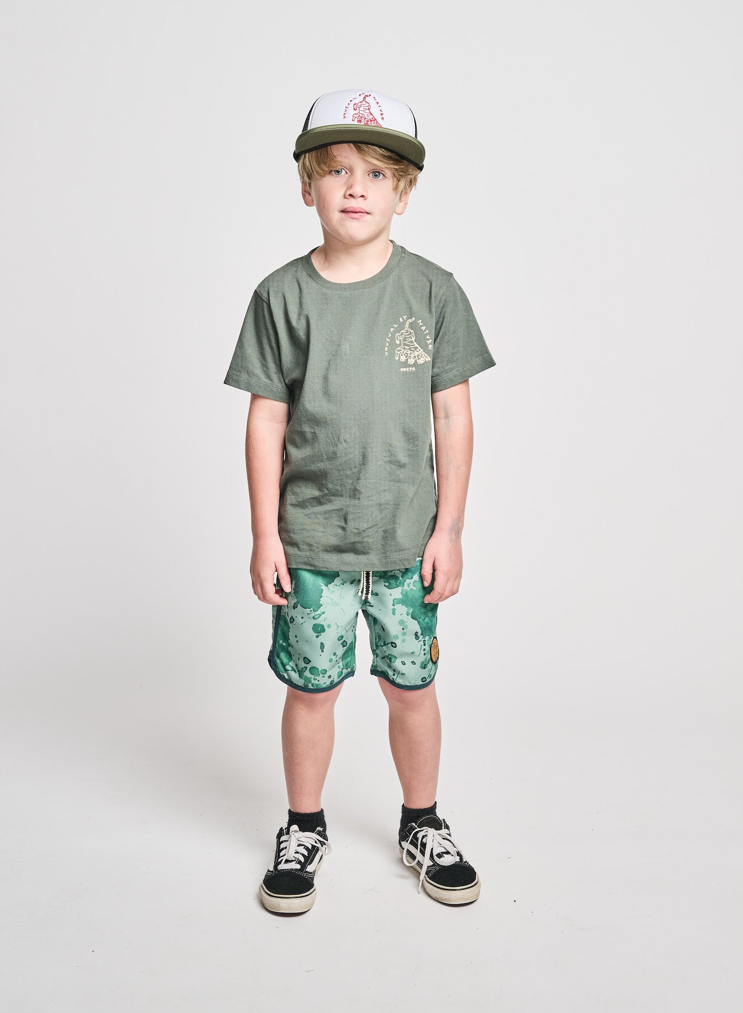 Munster Kids Warble B Short - Ocean Green