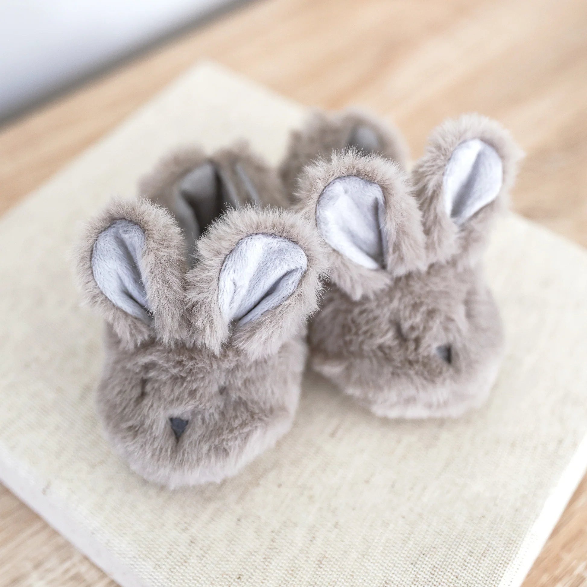 Alimrose Luxe Bunny Booties - Grey