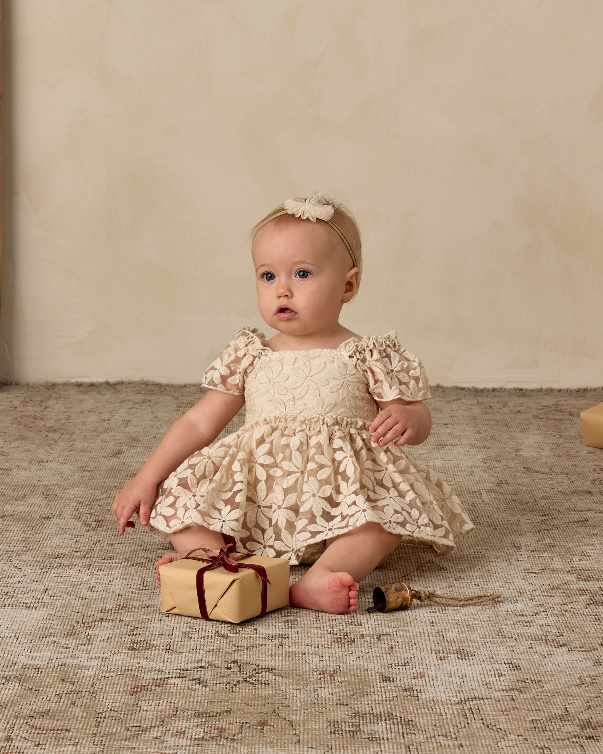 Noralee Margot Romper - Embroidered Daisy