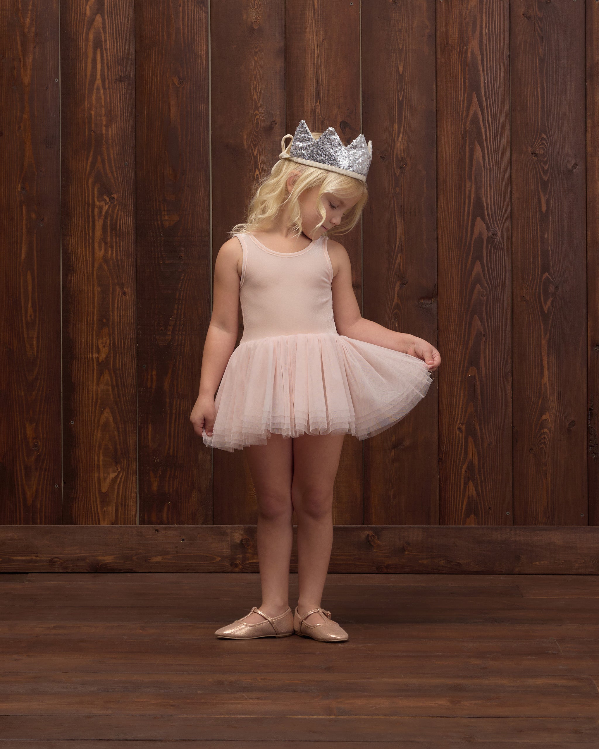 Noralee Crown + Wand - Silver Sequin