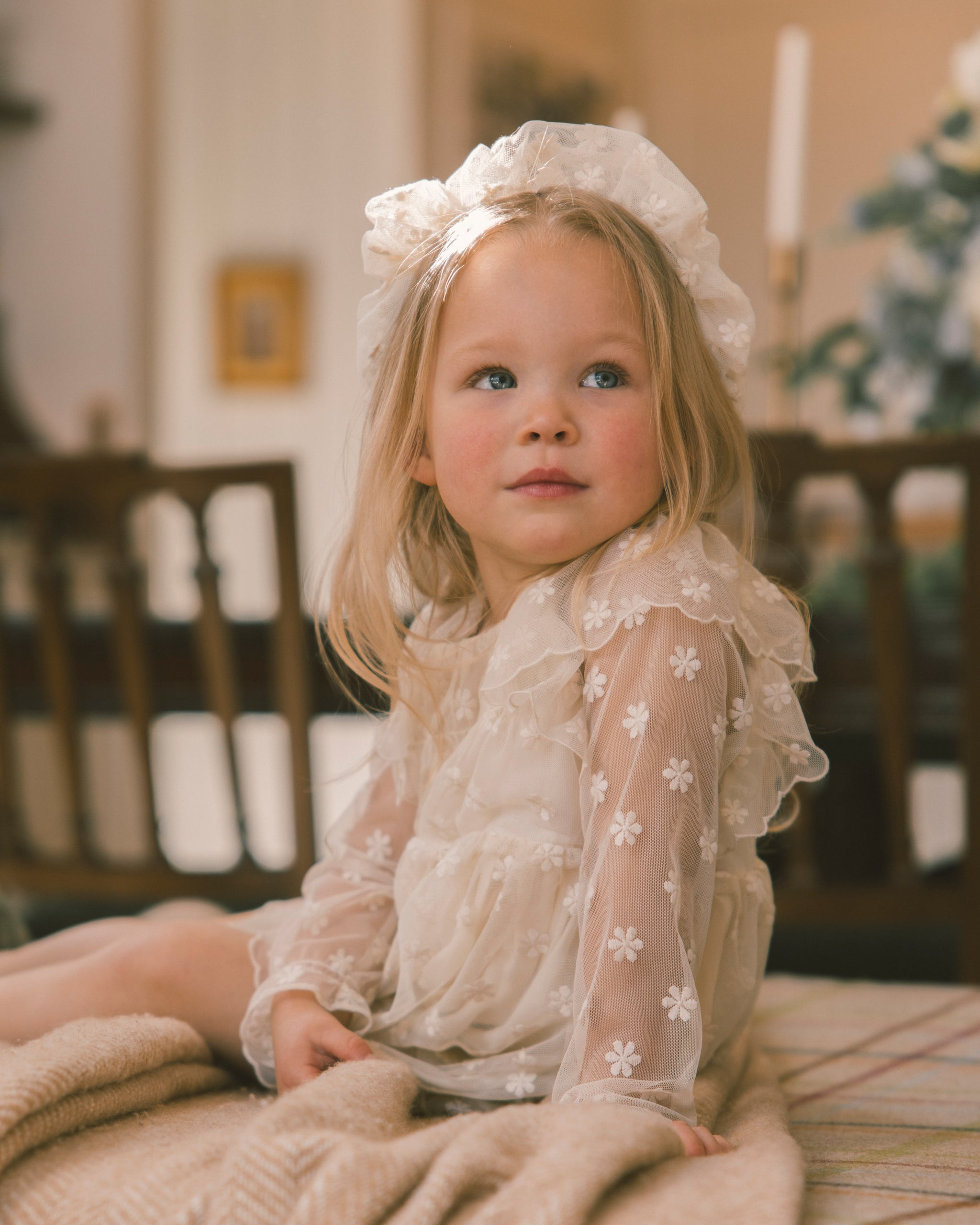 Noralee Celine Dress - Embroidered Daisy