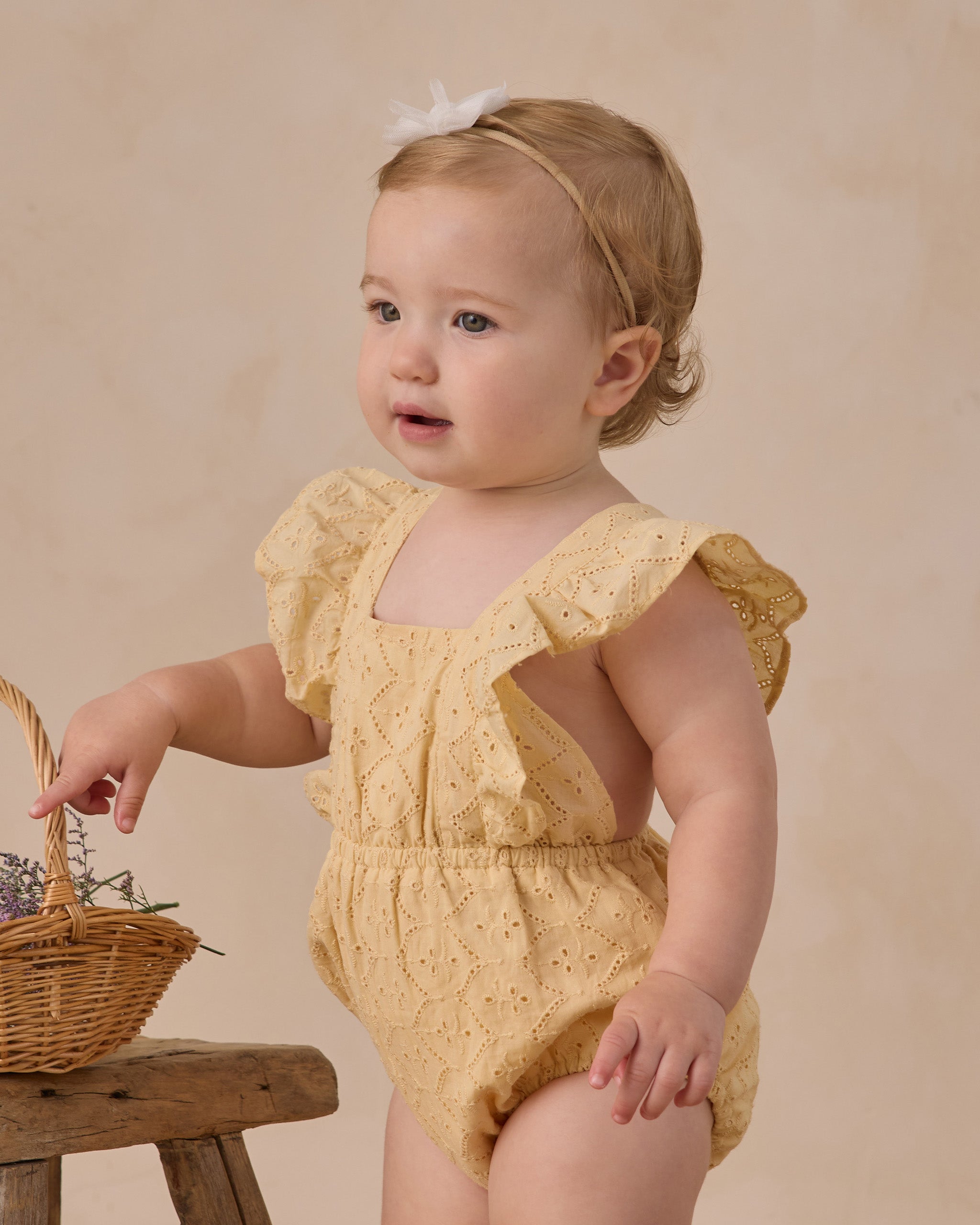 Noralee Lucy Romper - Lemon