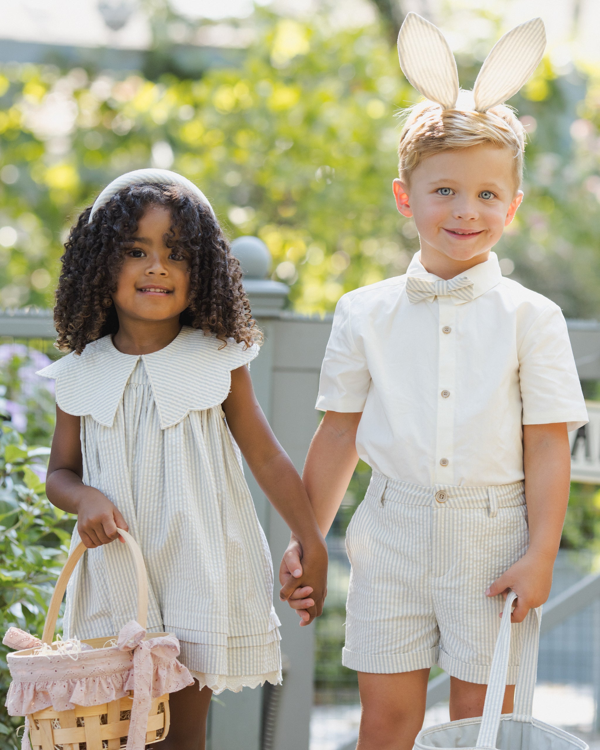 Noralee Suspender Short - Sky Stripe